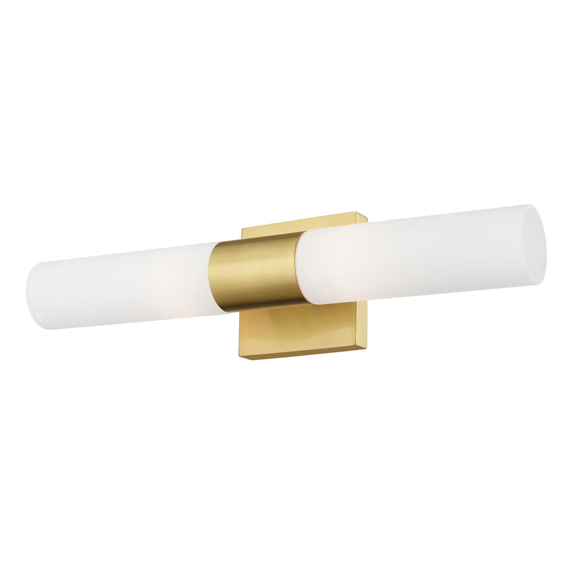 Shown in Satin Brass finish and Hand Blown Satin Opal White Twist Lock glass