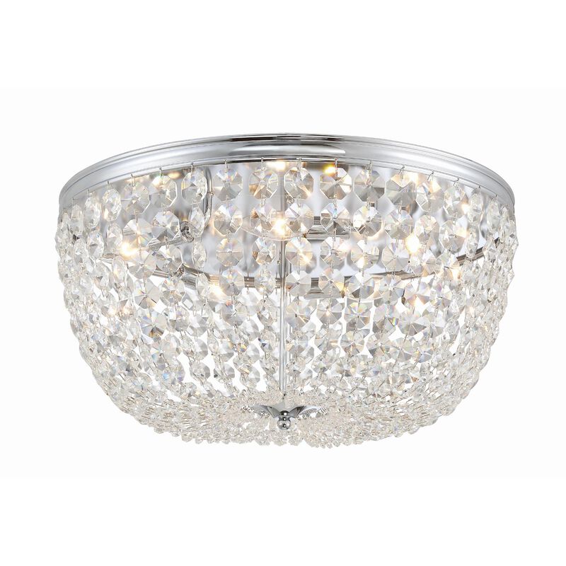 Nola 20 Inch 5 Light Flush Mount by Crystorama