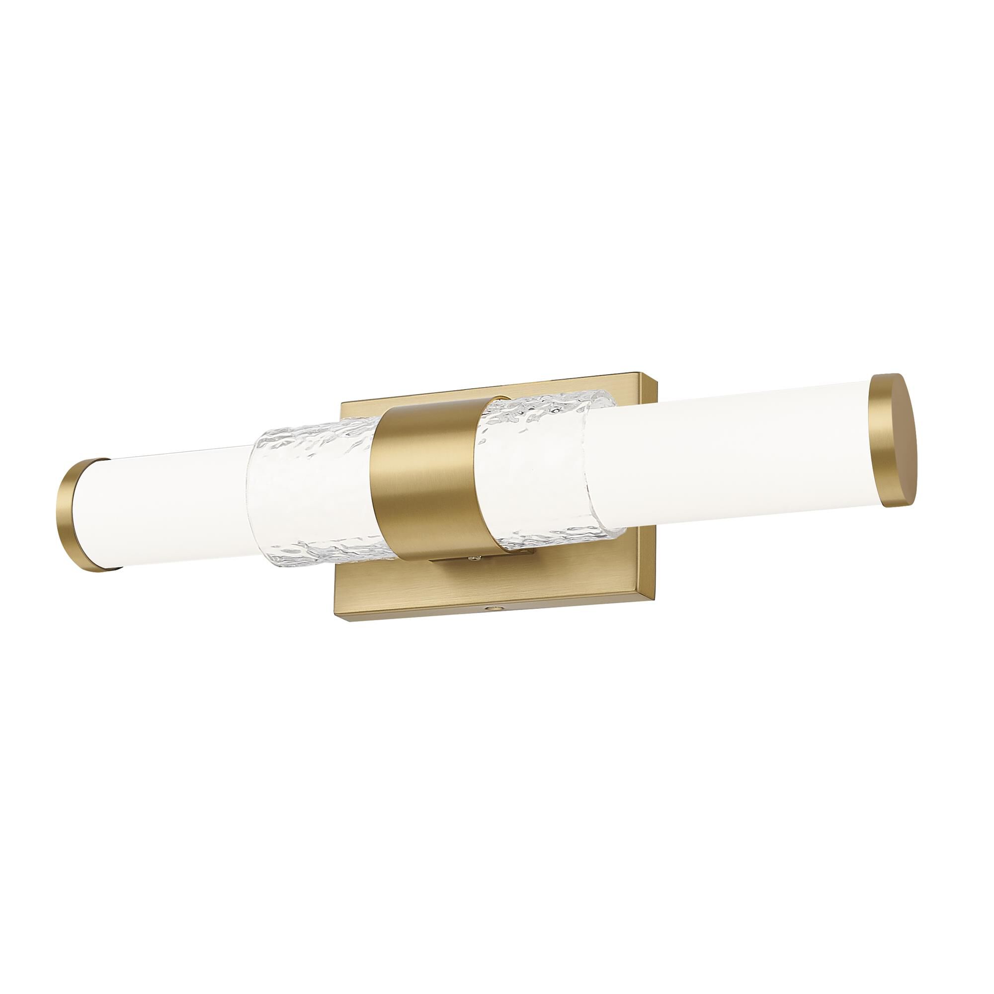 Shown in Modern Gold finish and Matte Opal glass and Matte Opal shade