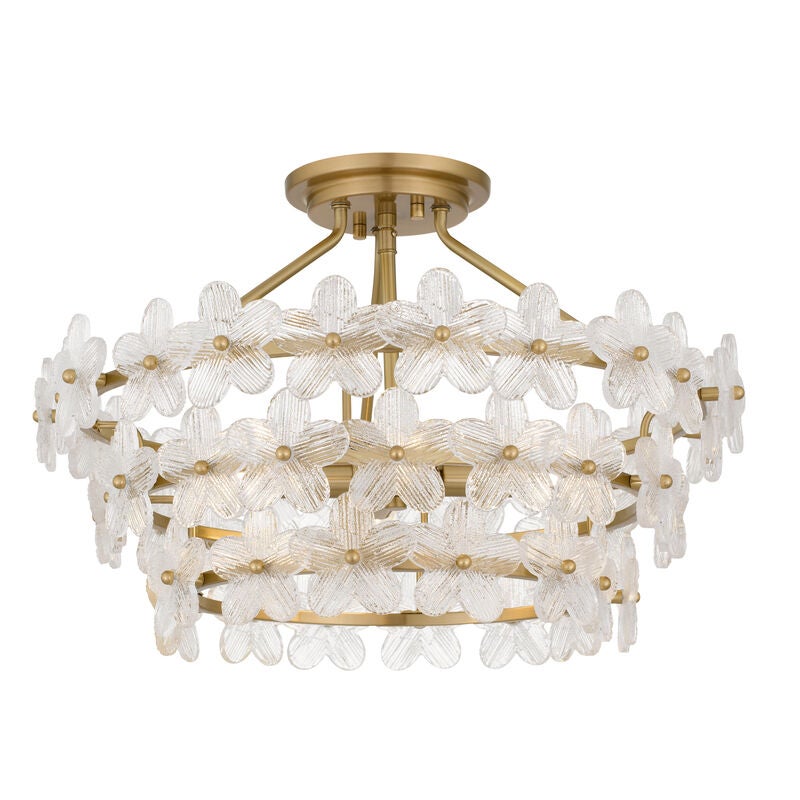 Wright 21 Inch Semi Flush Mount by Quoizel