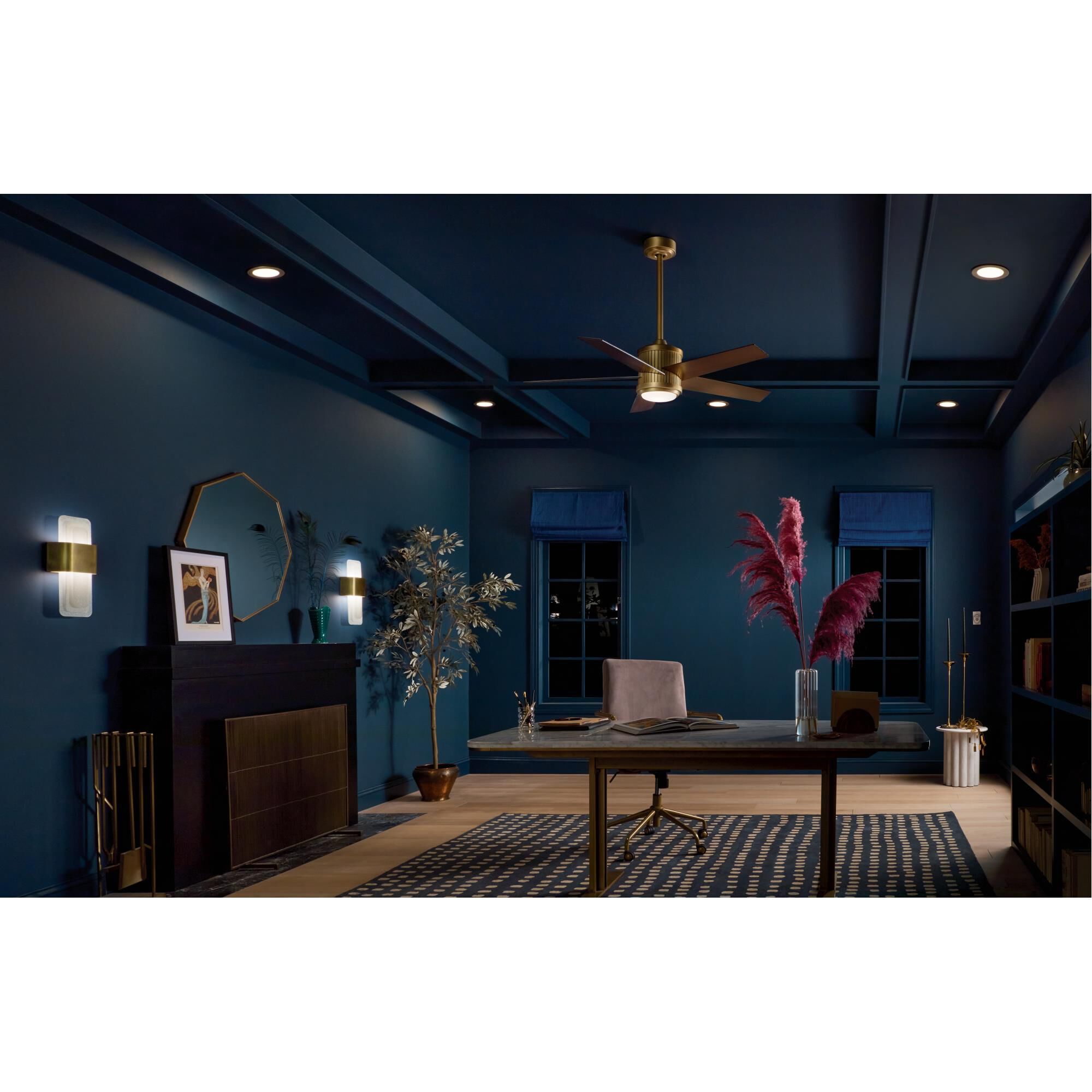 Brahm 48 Inch Ceiling Fan with Light Kit by Kichler Lighting