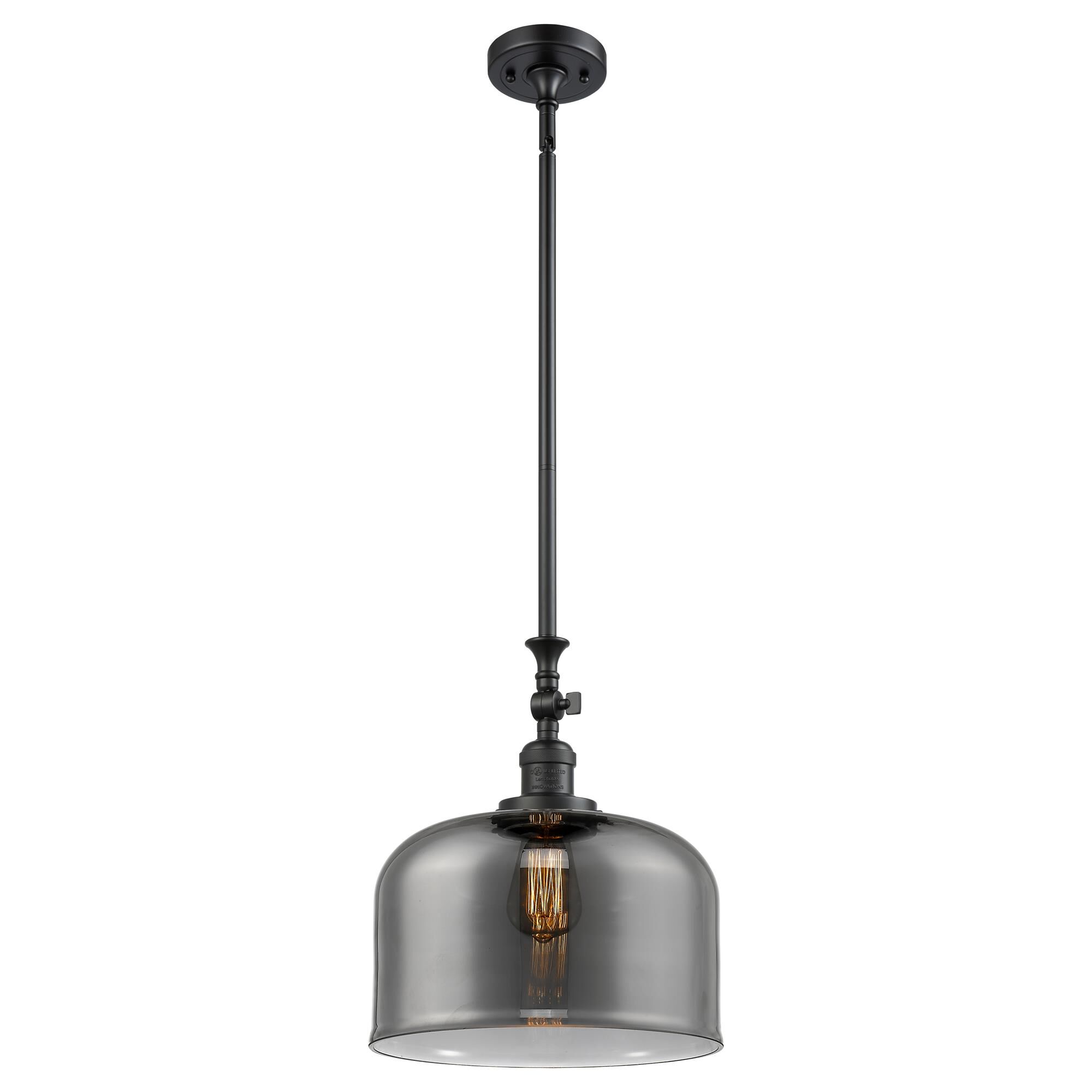 Shown in Matte Black finish and Plated Smoke glass