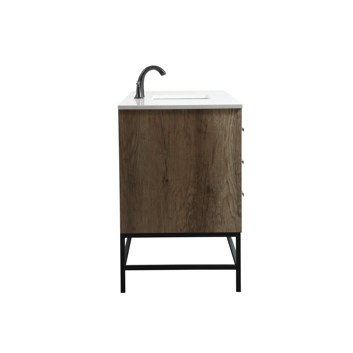 Shown in Natural Oak finish and Without Backsplash accent