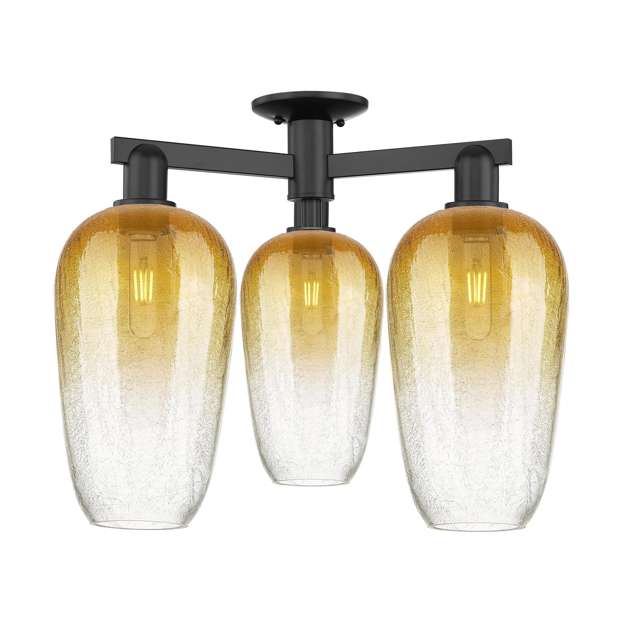 Bruno Marashlian Brookhaven Flute 25 Inch Semi Flush Mount by Innovations Lighting