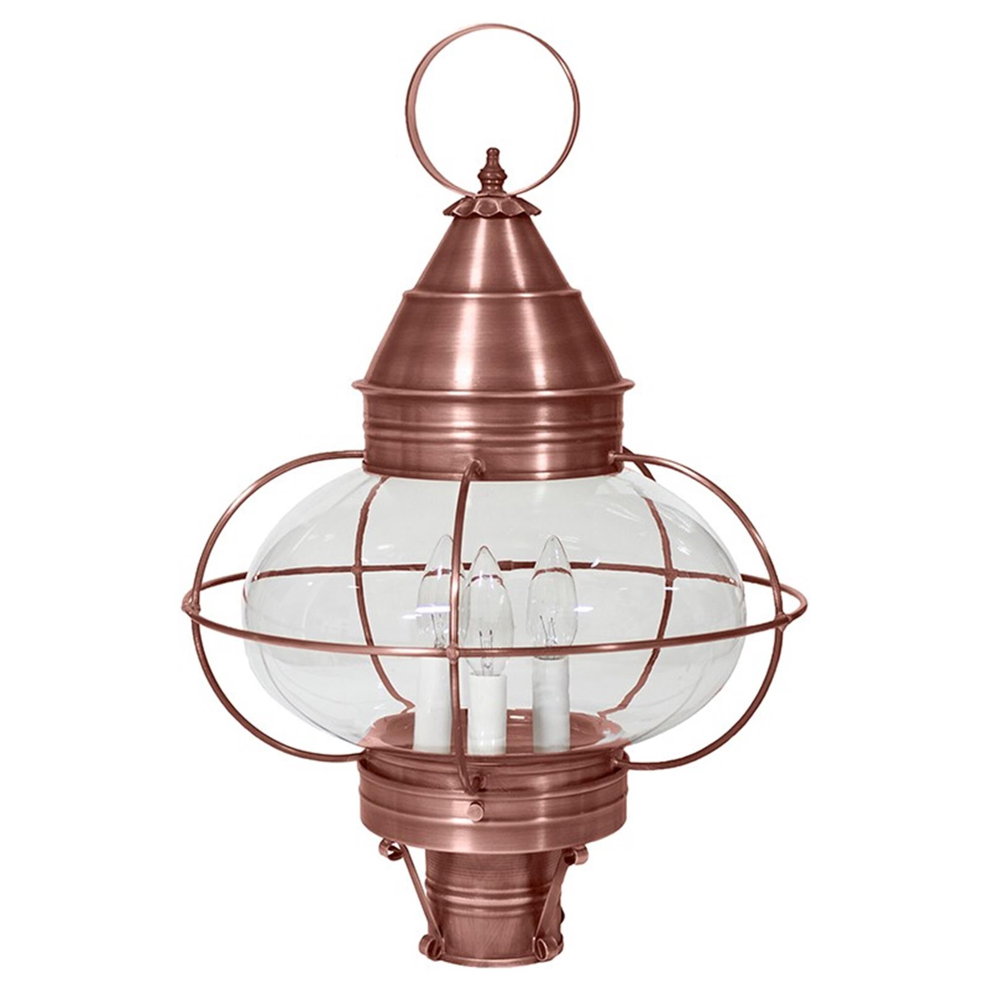 Onion 22 Inch 3 Light Outdoor Post Lamp,