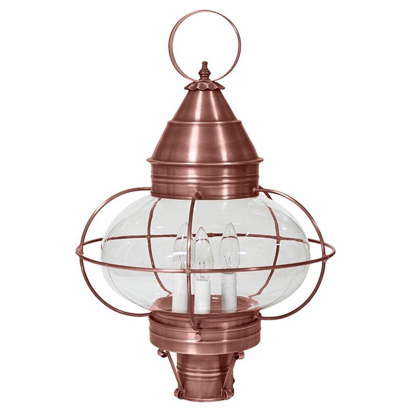 Onion 22 Inch 3 Light Outdoor Post Lamp by Northeast Lantern