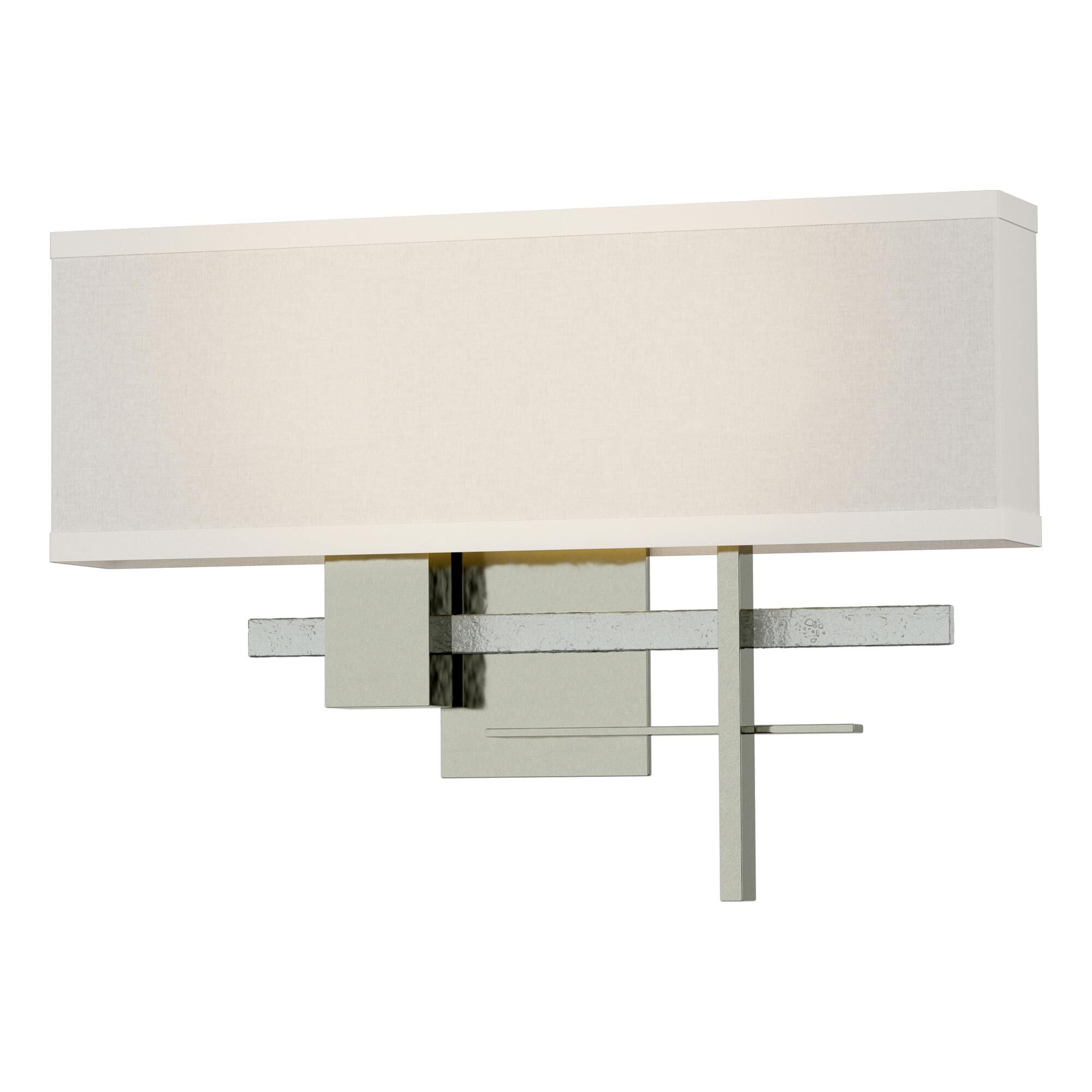 Shown in Sterling finish and Flax shade and Vintage Platinum accent