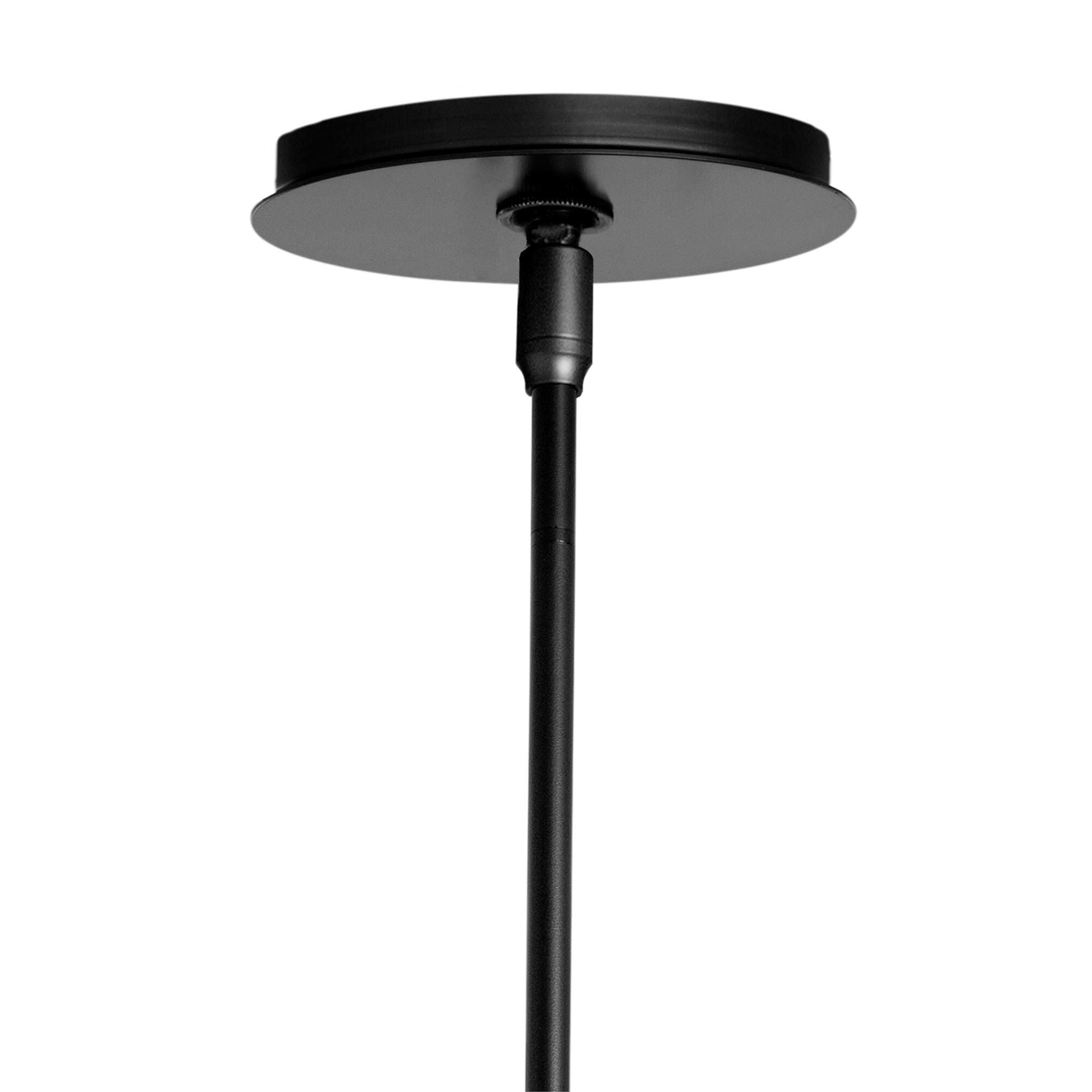 Shown in Black finish and Opal glass
