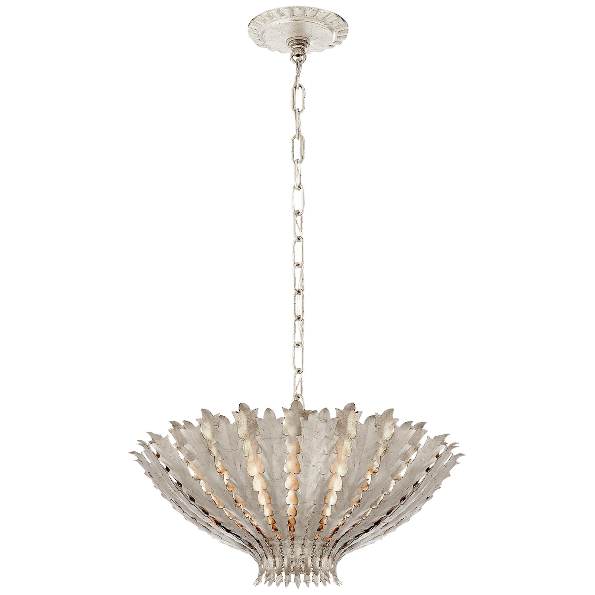 Shown in Burnished Silver Leaf finish