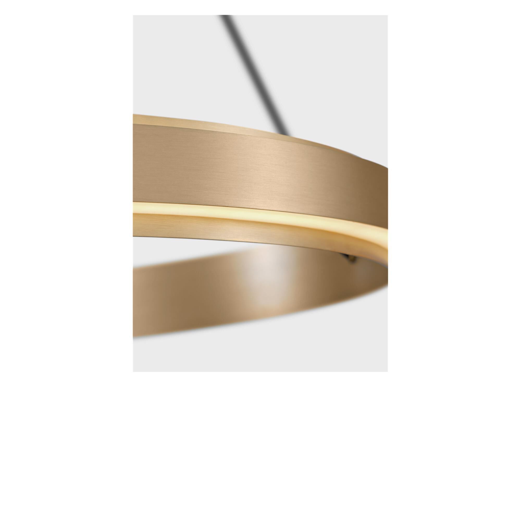 Shown in Satin Brass finish and Silicone Diffuser shade