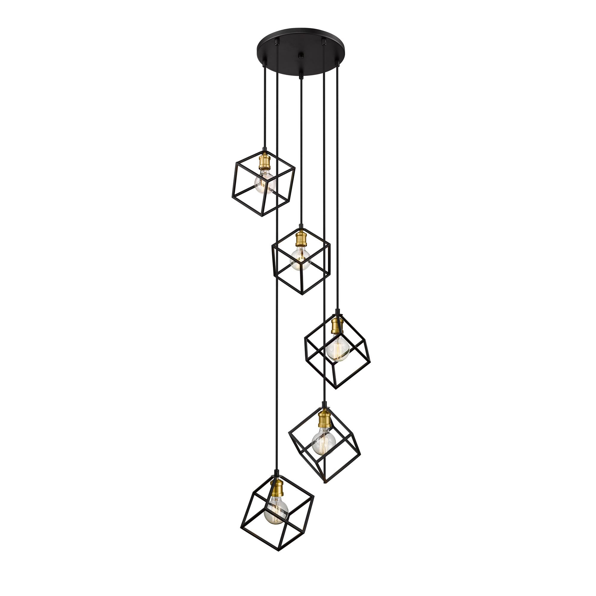 Shown in Bronze + Olde Brass finish and --- glass and --- shade