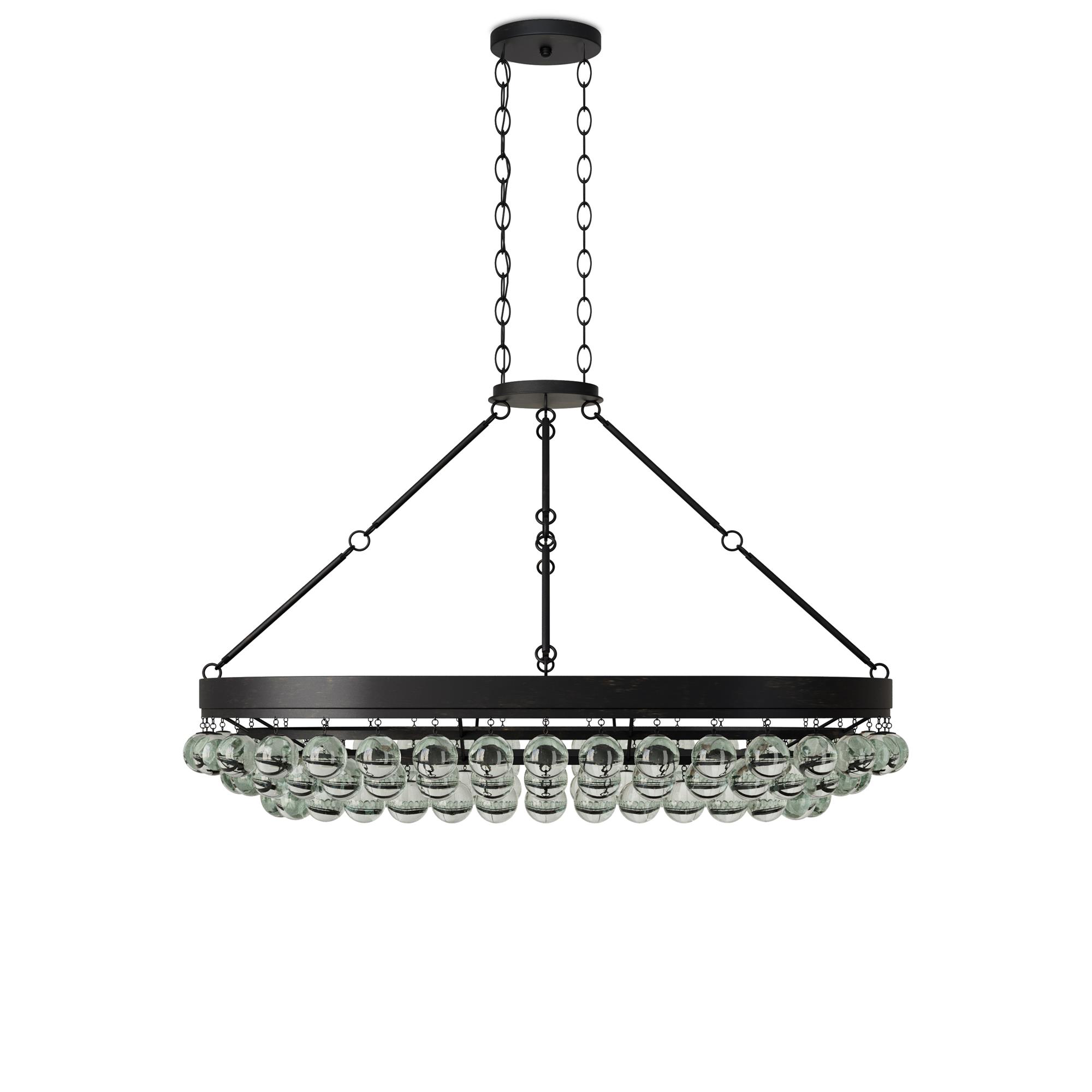 Balthazar 46 Inch 6 Light Semi Flush Mount,