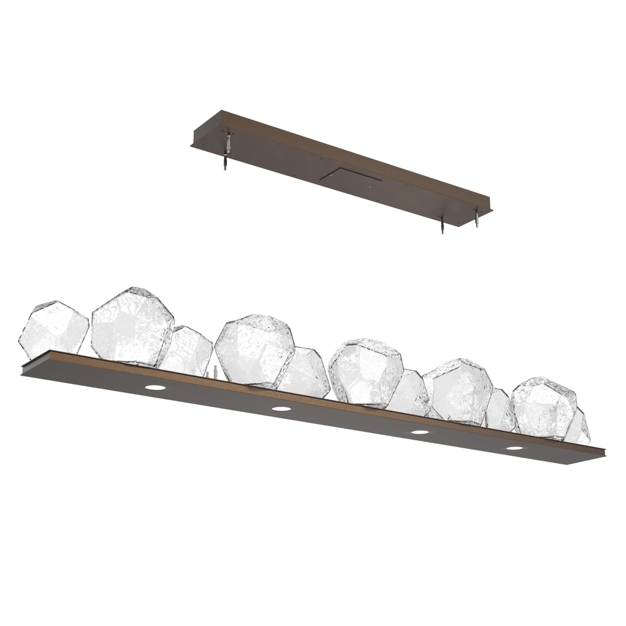 Shown in Flat Bronze finish and Clear glass