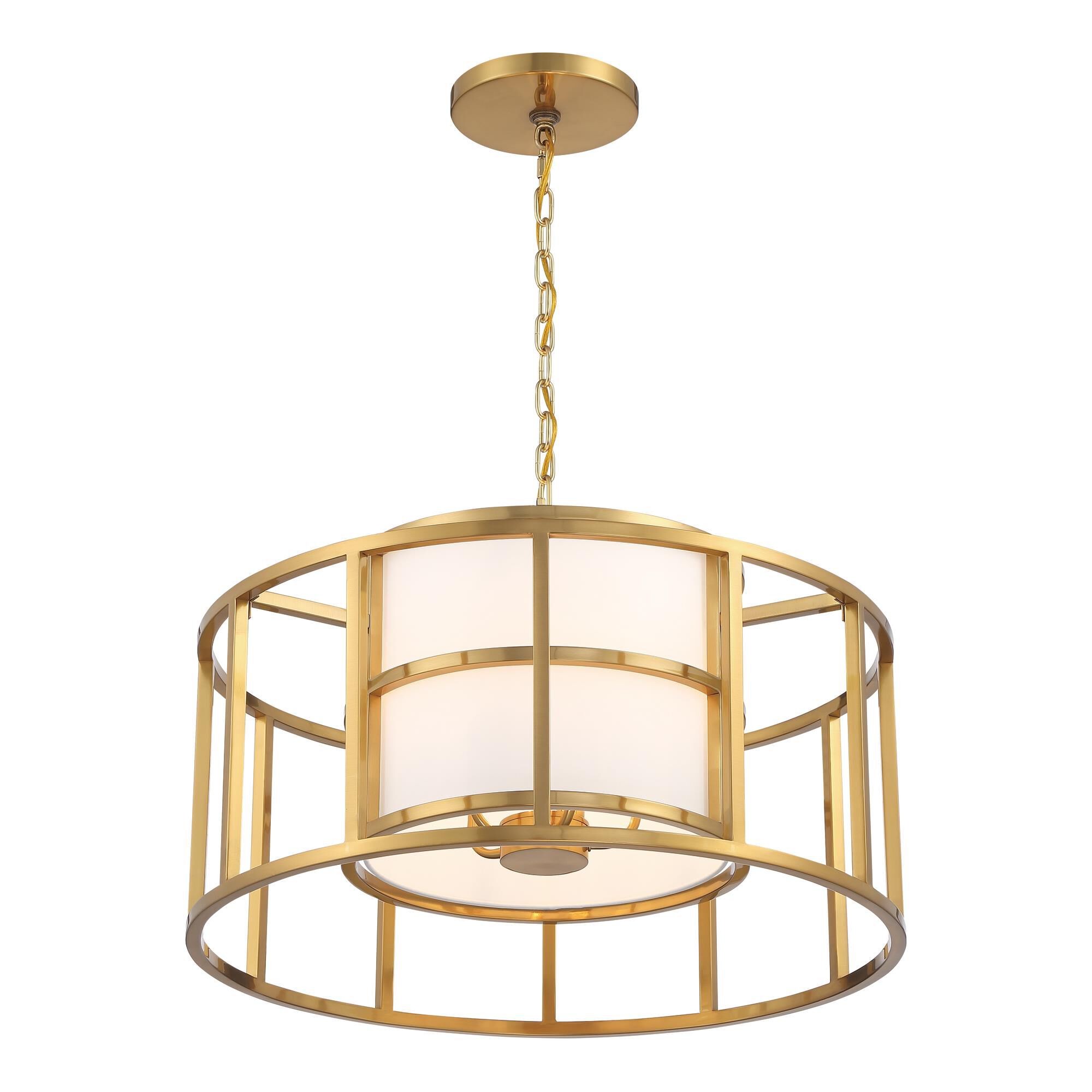 Hulton 25 Inch 5 Light Chandelier by Crystorama