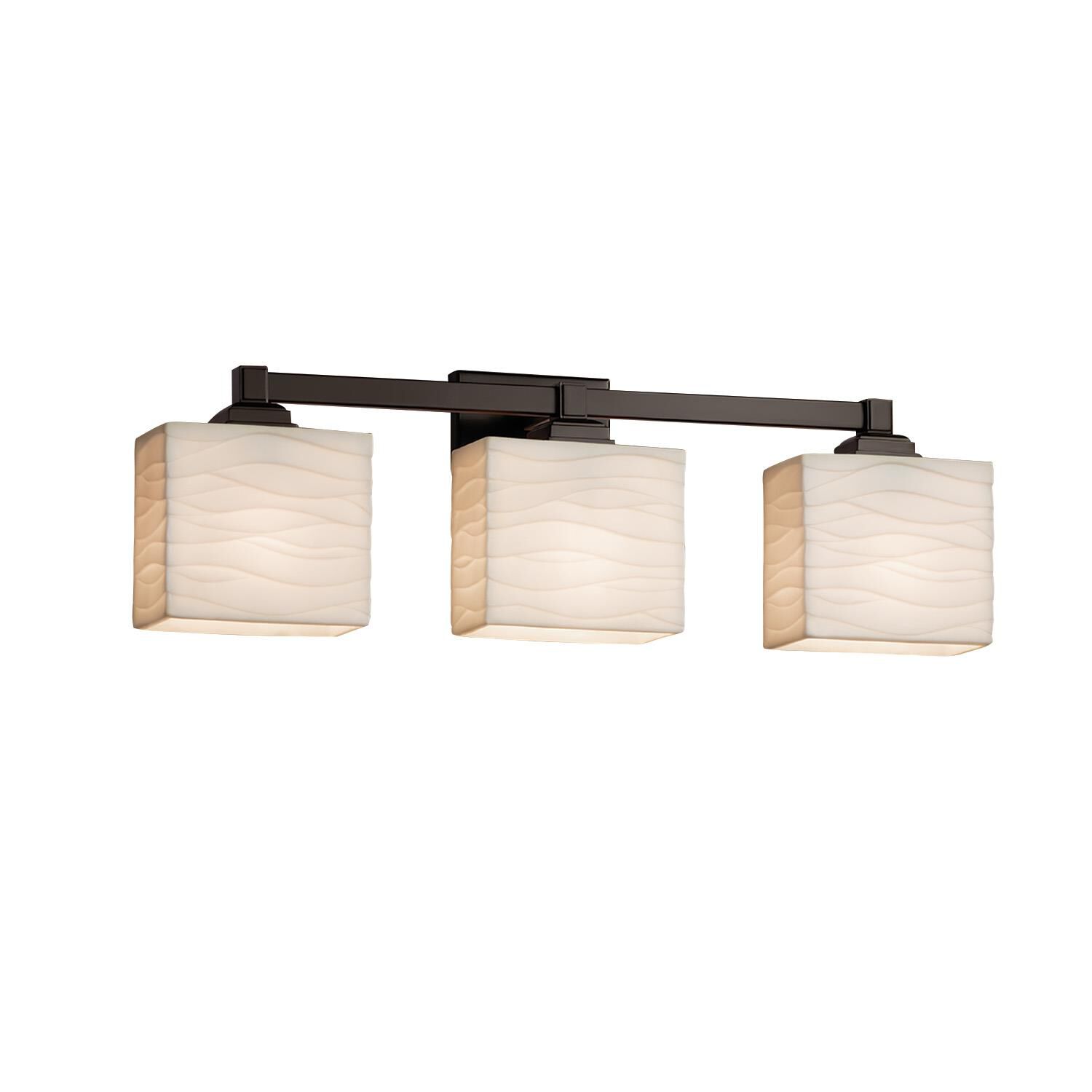 Porcelina 23 Inch 3 Light Bath Vanity Light by Justice Design Group