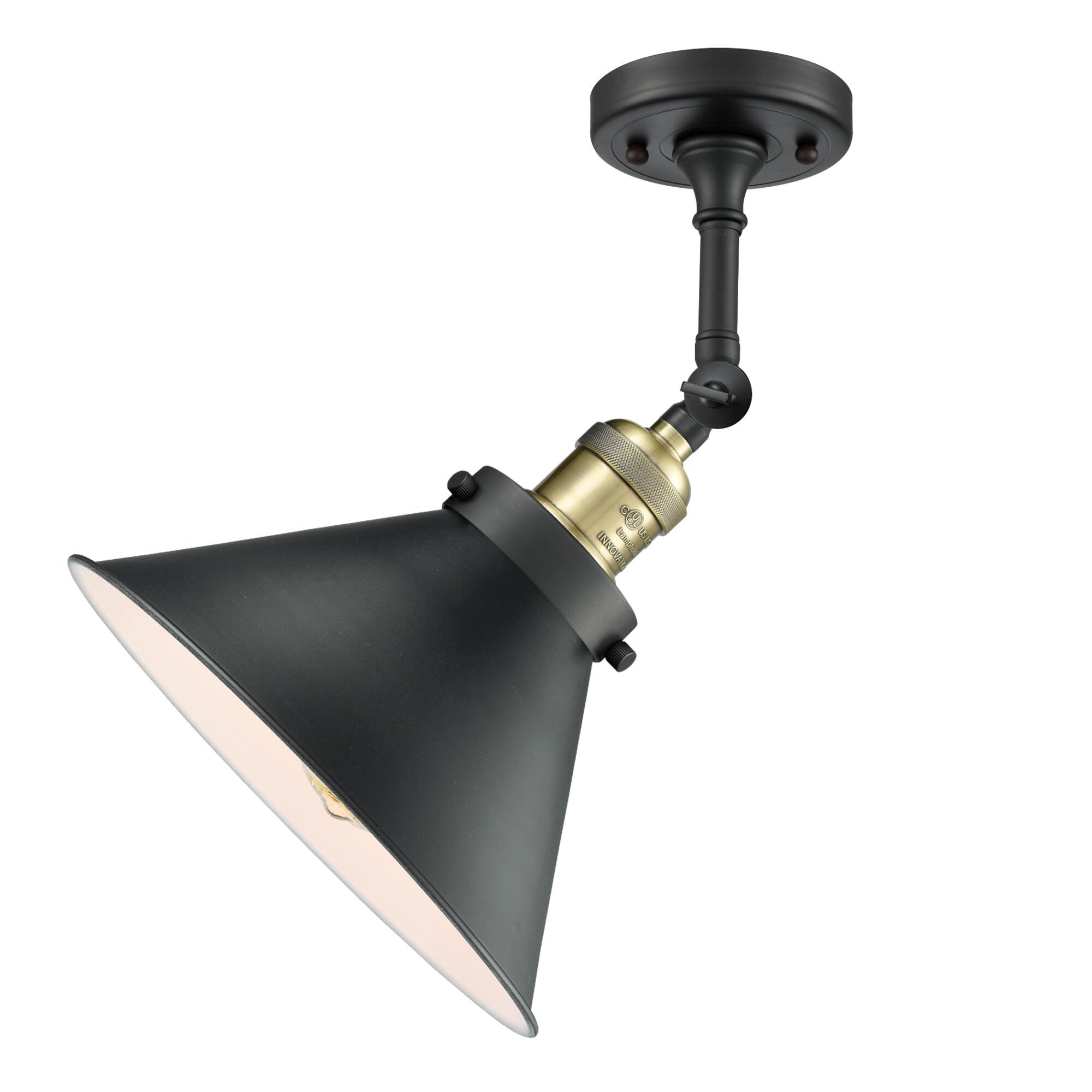 Bruno Marashlian Briarcliff 10 Inch 1 Light Semi Flush Mount by Innovations Lighting