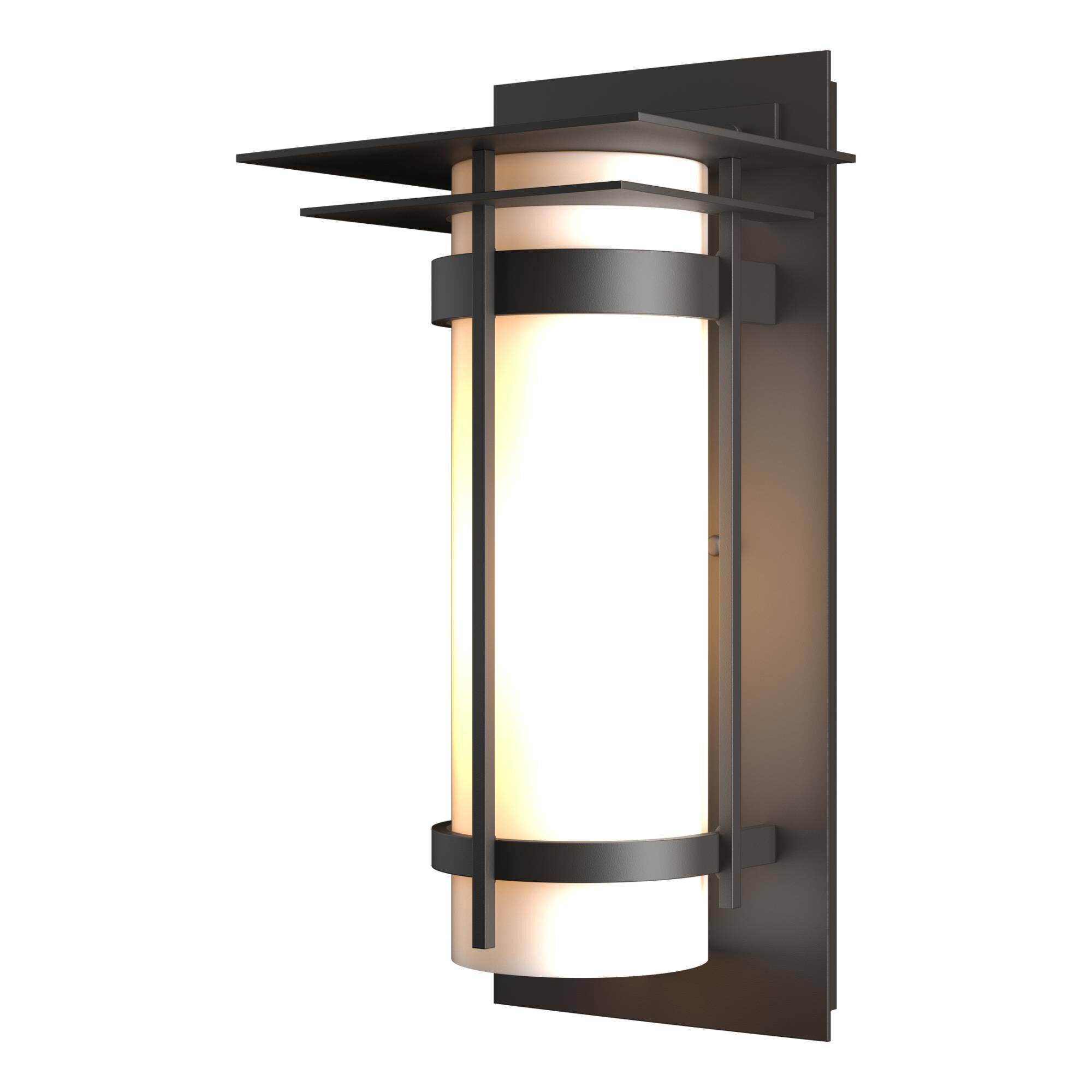 Hubbardton Forge Banded 16 Inch Tall Outdoor Wall Light