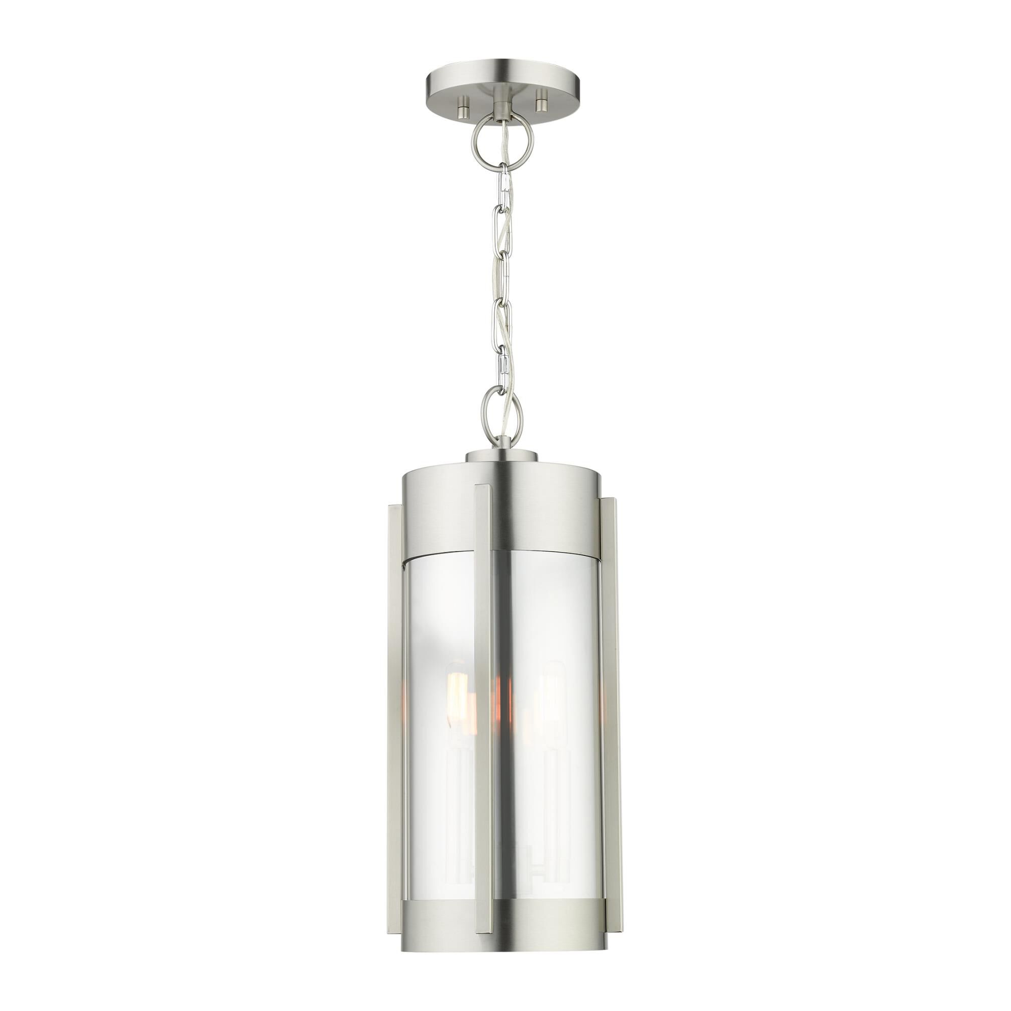 Sheridan 18 Inch Tall 2 Light Outdoor Hanging Lantern by Livex Lighting
