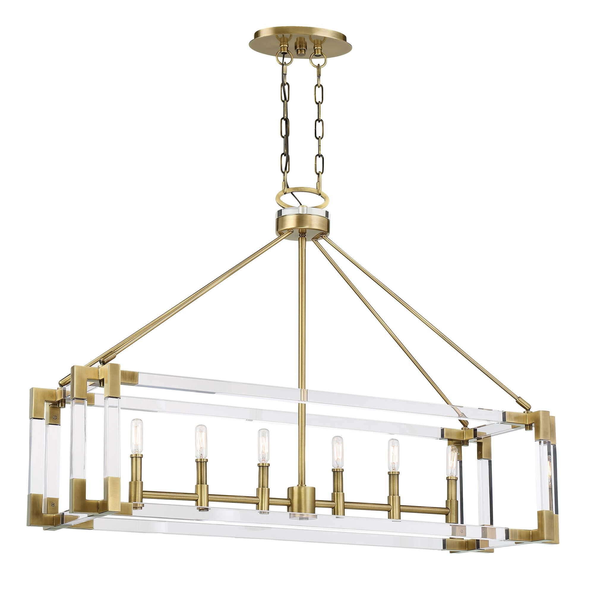 Prima Vista Small Linear Chandelier,