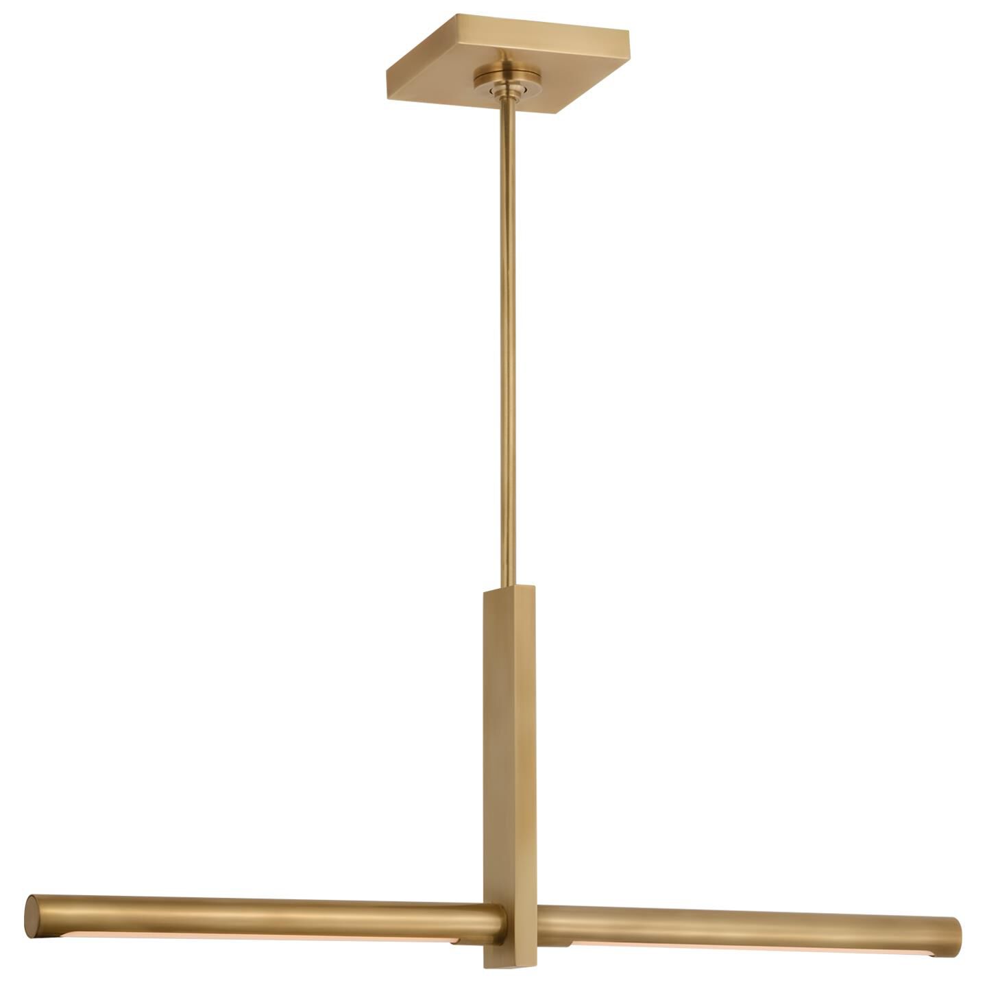 Kelly Wearstler Axis 24 Inch 2 Light LED Linear Suspension Light by Visual Comfort Signature Collection