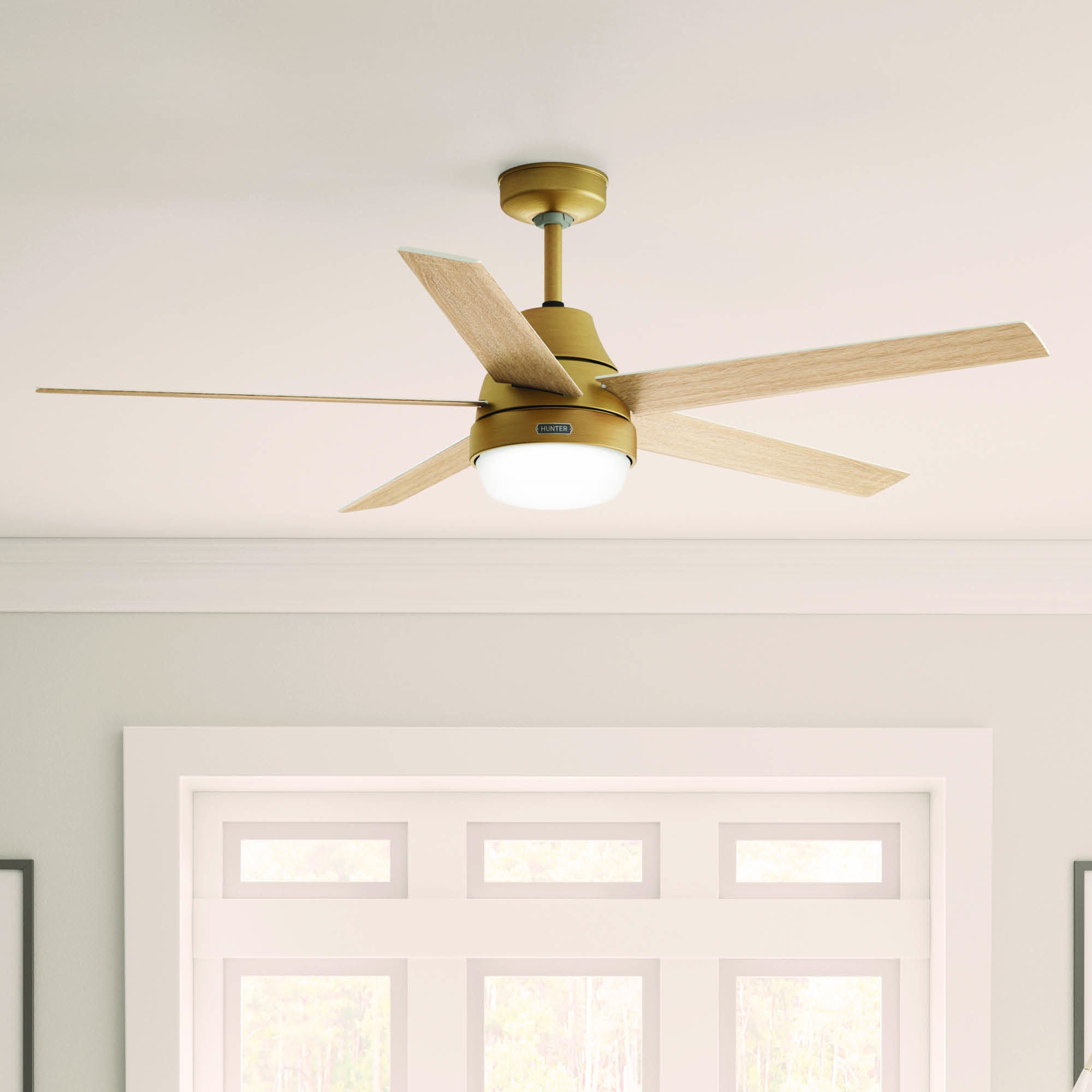 Aerodyne 60 Inch Ceiling Fan with Light Kit,