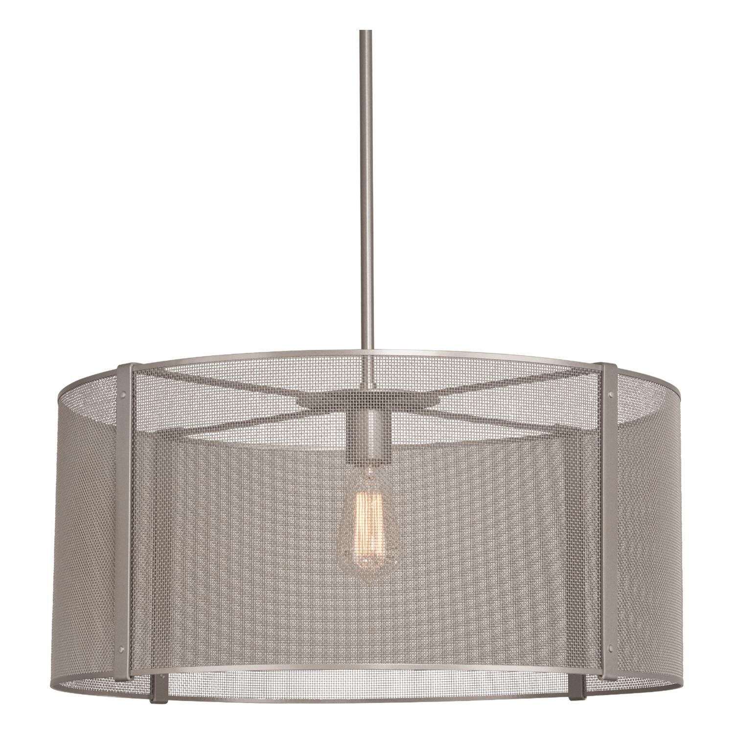 Shown in Metallic Beige Silver finish and No Glass glass and No Shade shade