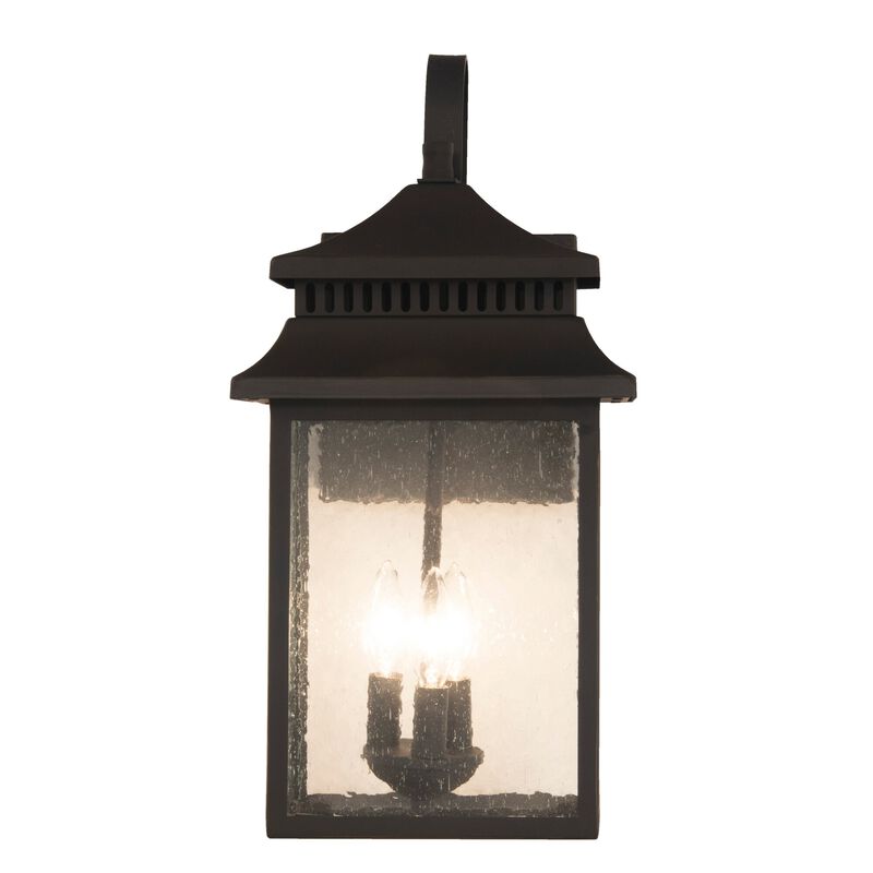Crossbend 20 Inch Tall 3 Light Outdoor Wall Light by Craftmade