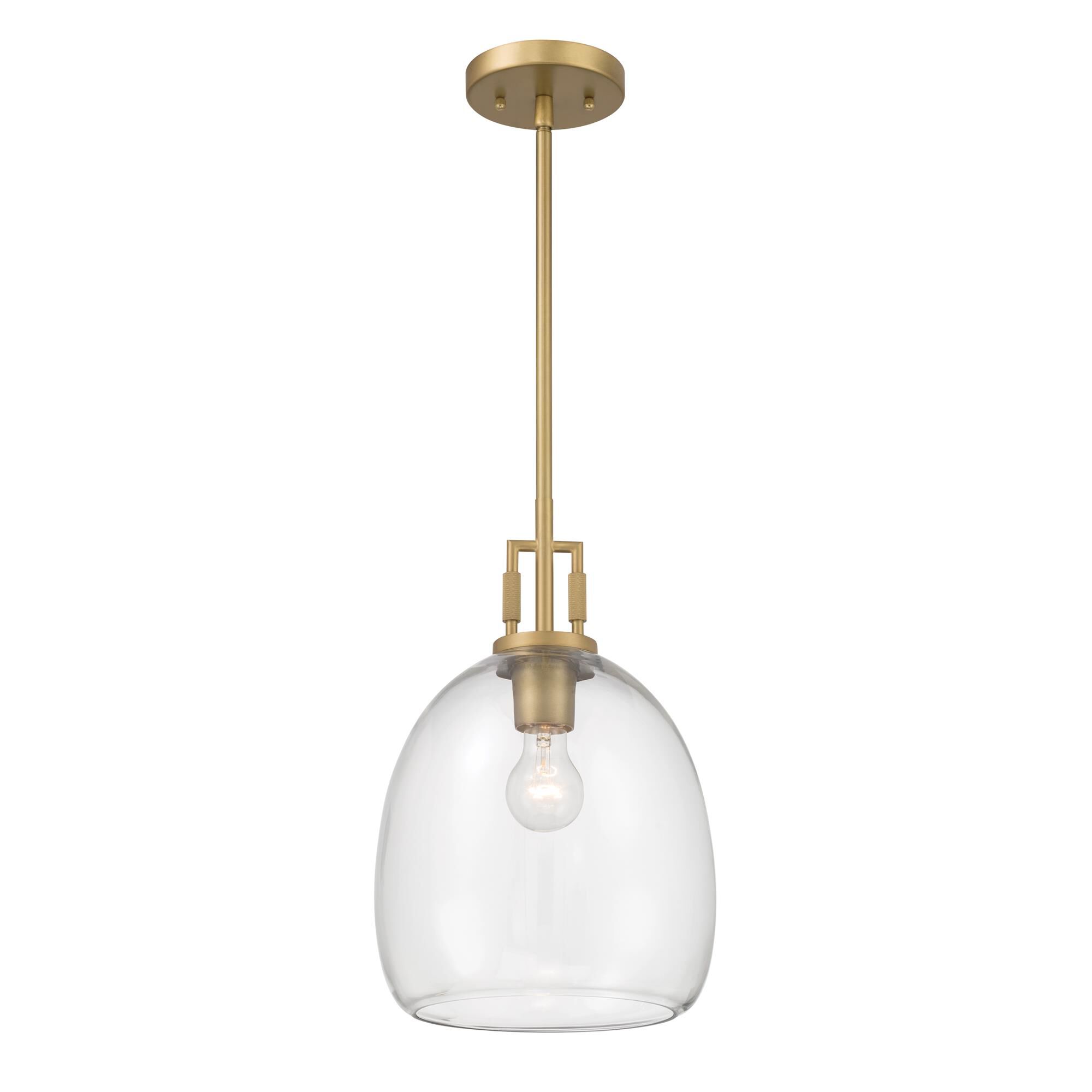 Shown in Legacy Brass finish and Clear glass