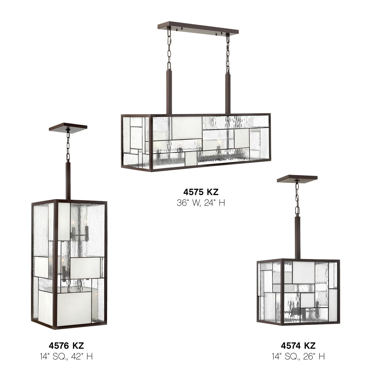 Shown in Buckeye Bronze finish and Copper Foil Bound  Panels glass