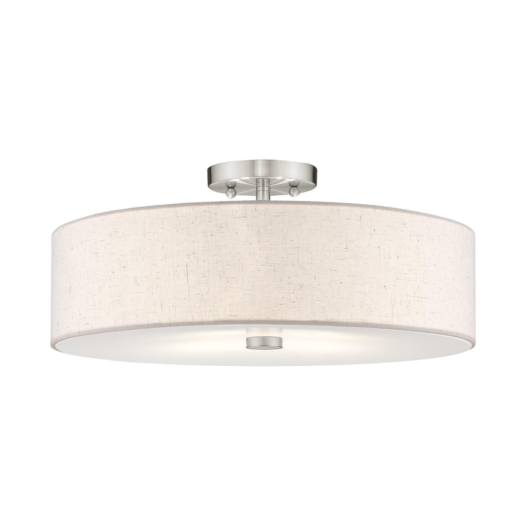 Monroe 18 Inch Semi Flush Mount by Livex Lighting