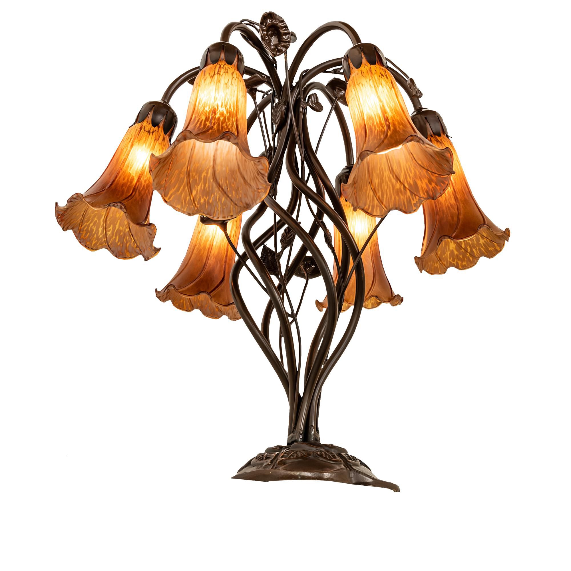 Amber 19 Inch Table Lamp by Meyda Lighting