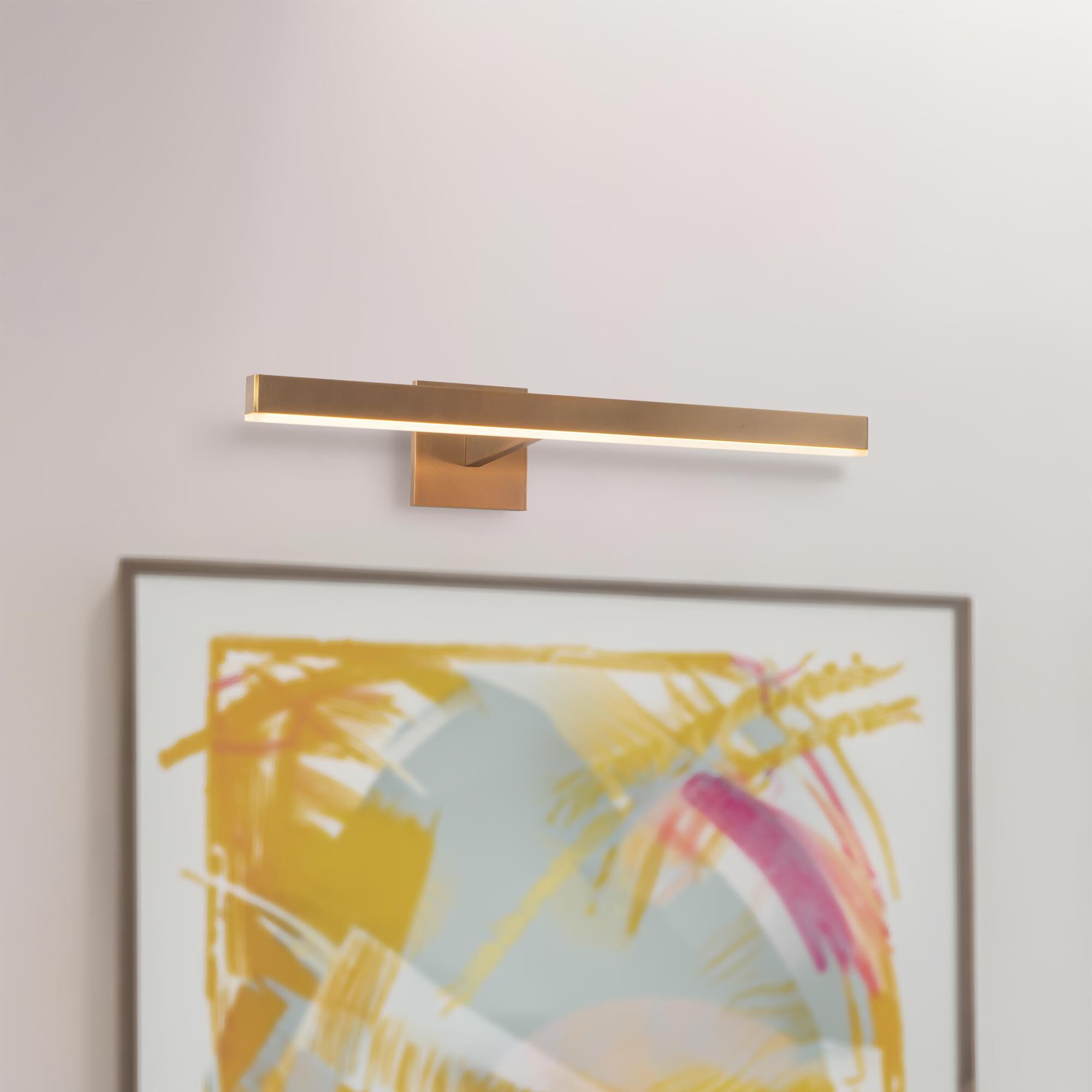 Shown in Vintage Brass finish and White Acrylic Diffuser glass