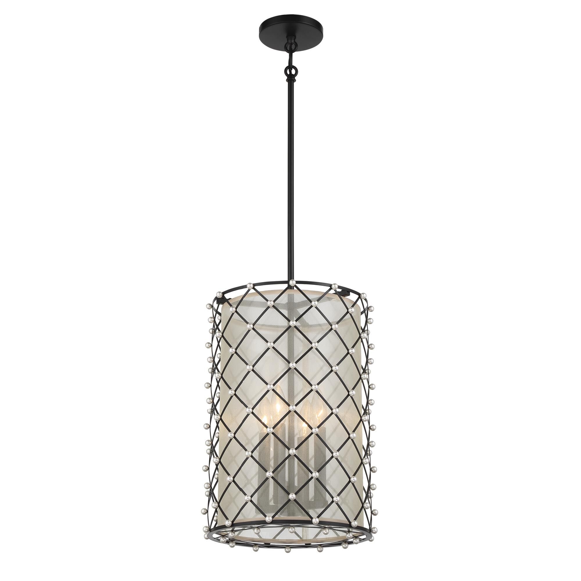 Shown in Coal finish and Gold Organza shade