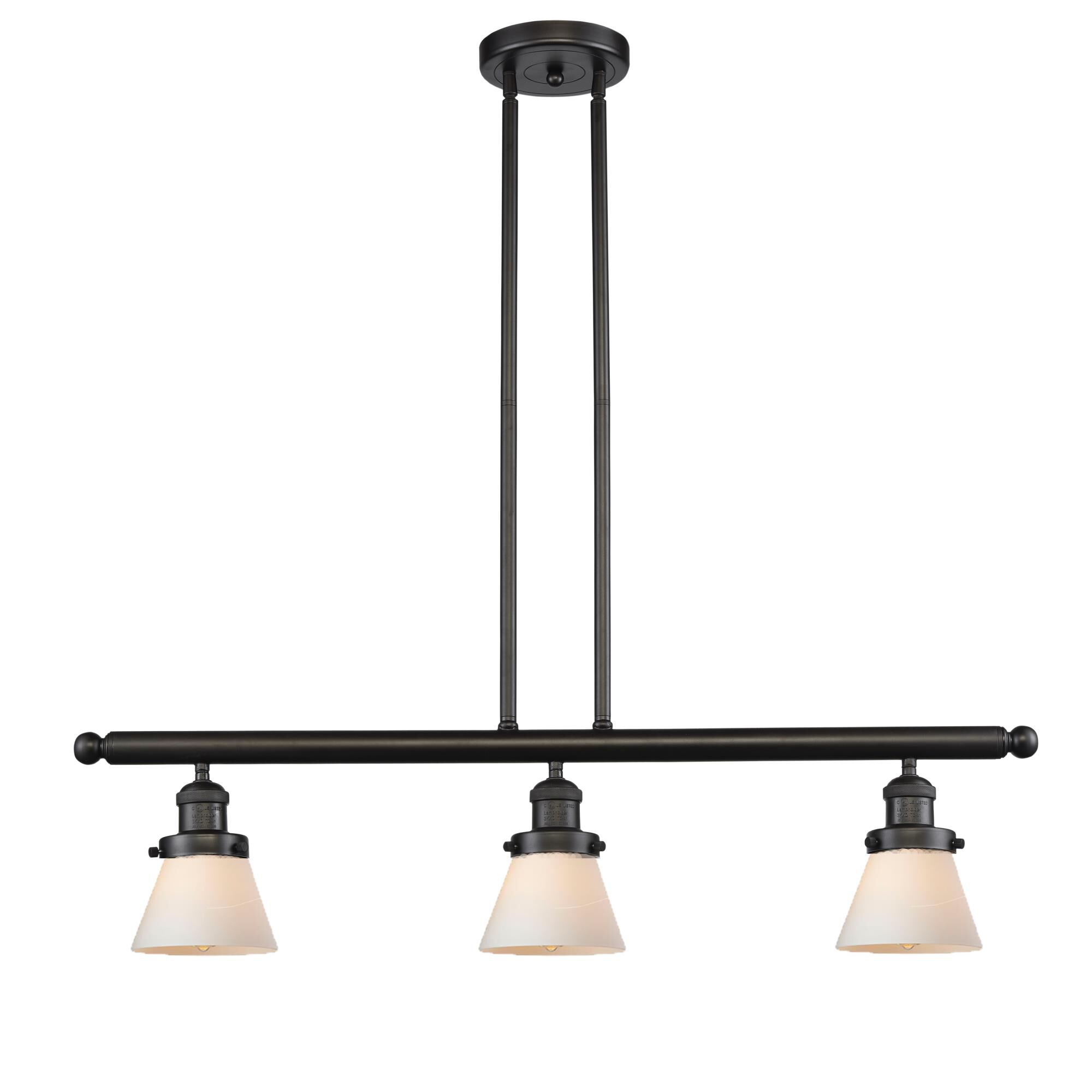 Bruno Marashlian Small Cone 36 Inch 3 Light Linear Suspension Light by Innovations Lighting