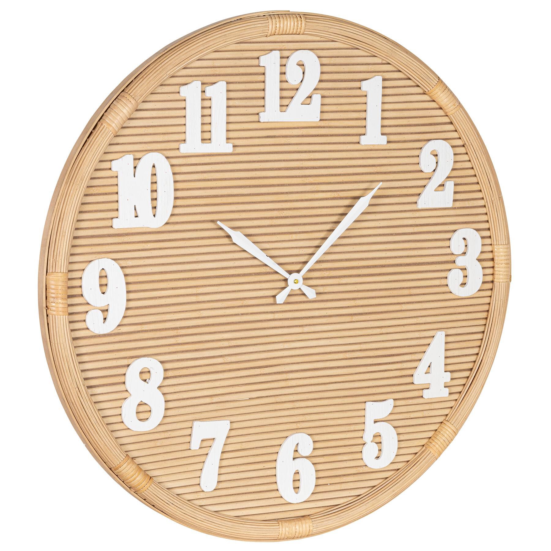 Shown in Natural Wood Face, White Hands finish