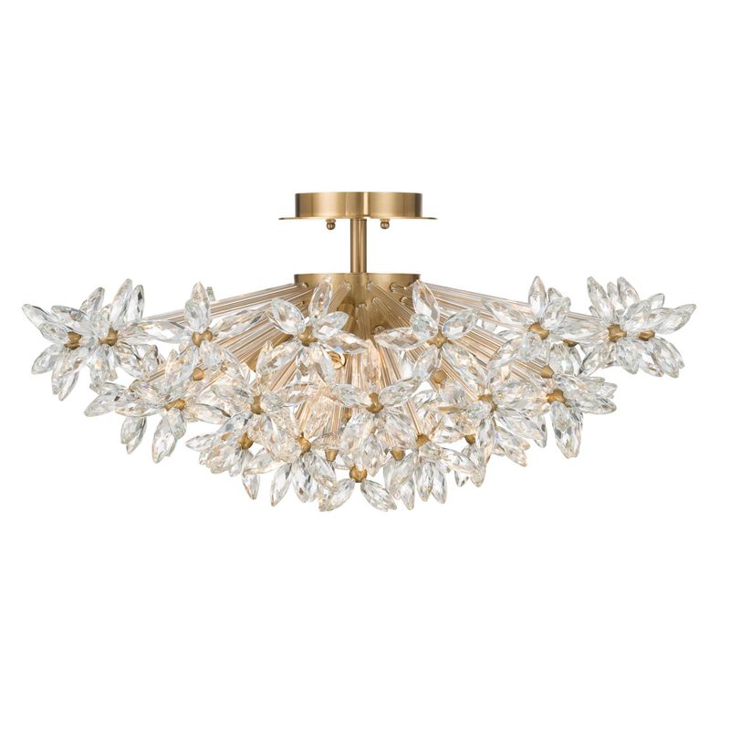 Adley 25 Inch Semi Flush Mount by Crystorama