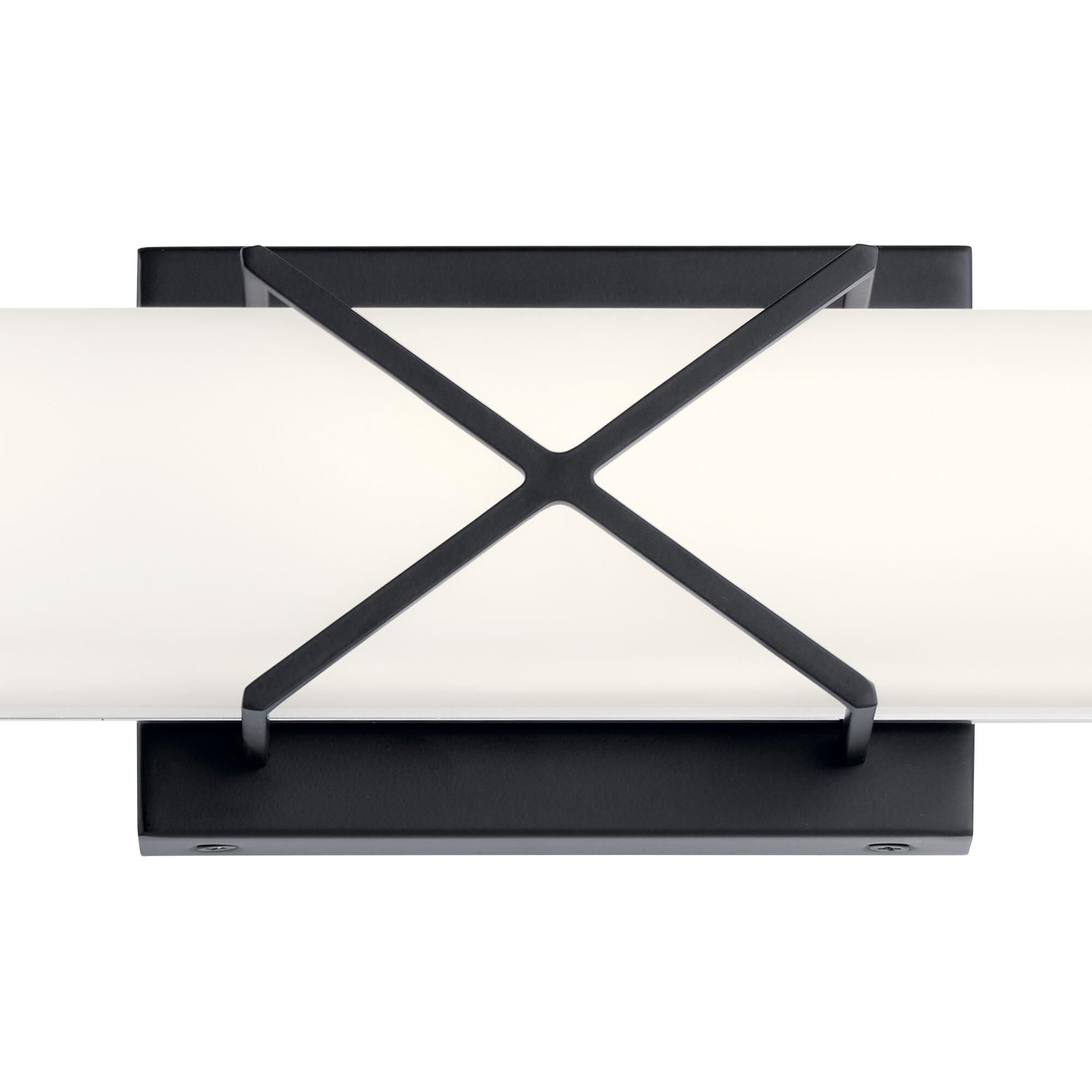 Shown in Matte Black finish and Satin Etched White glass