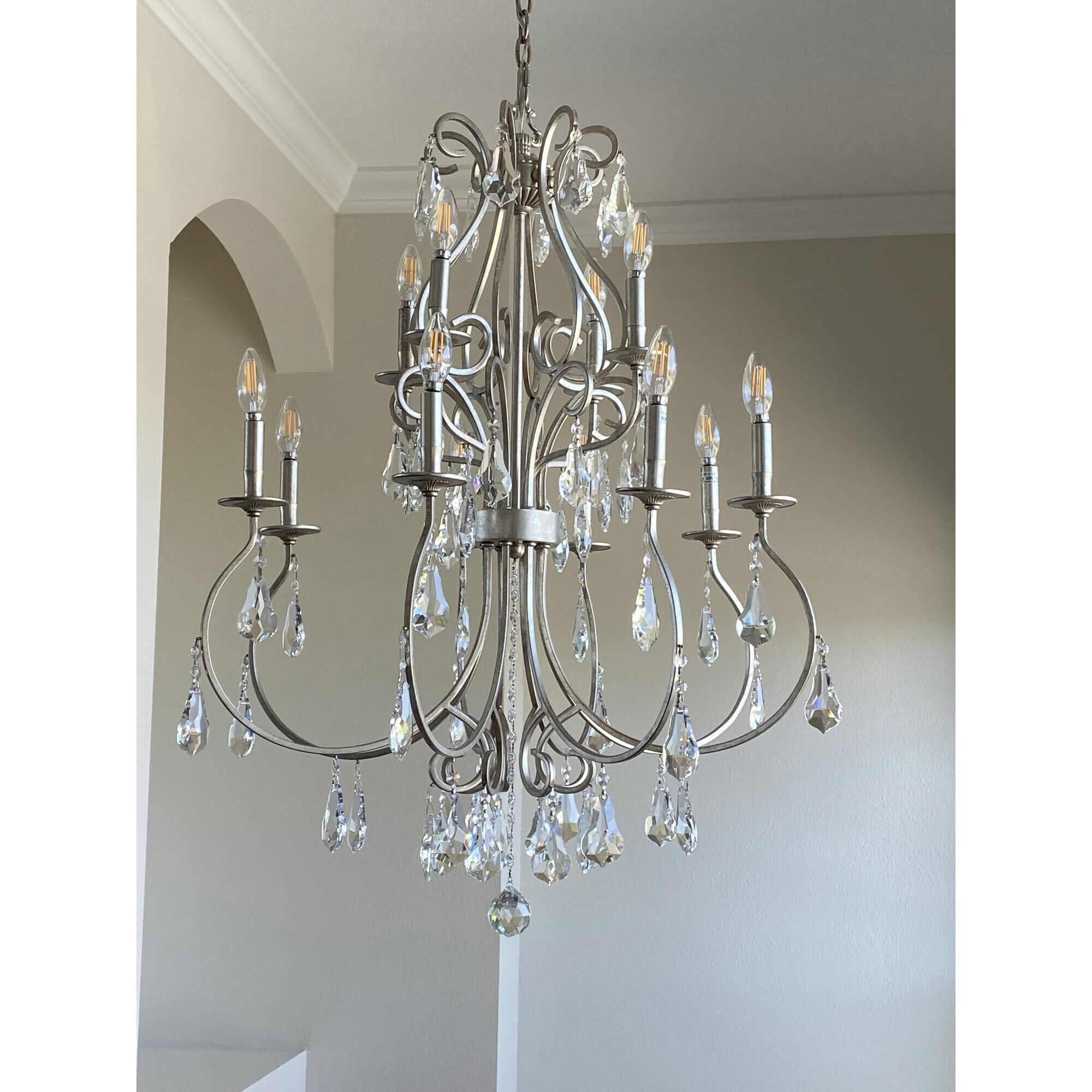 Ashton 25 Inch 9 Light Chandelier by Crystorama