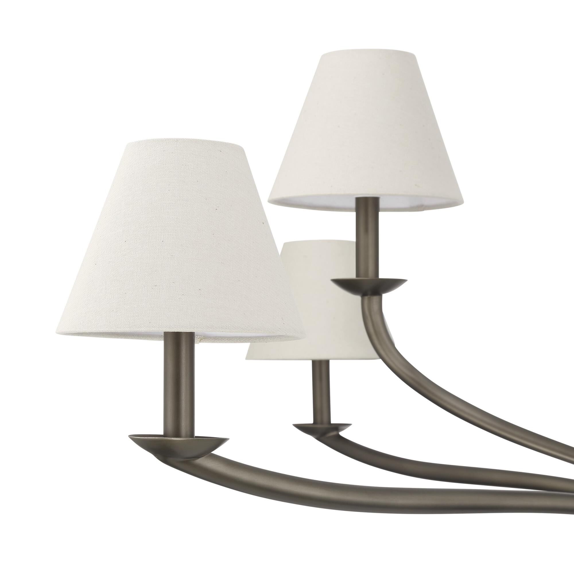 Shown in Forged Bronze finish and Natural shade