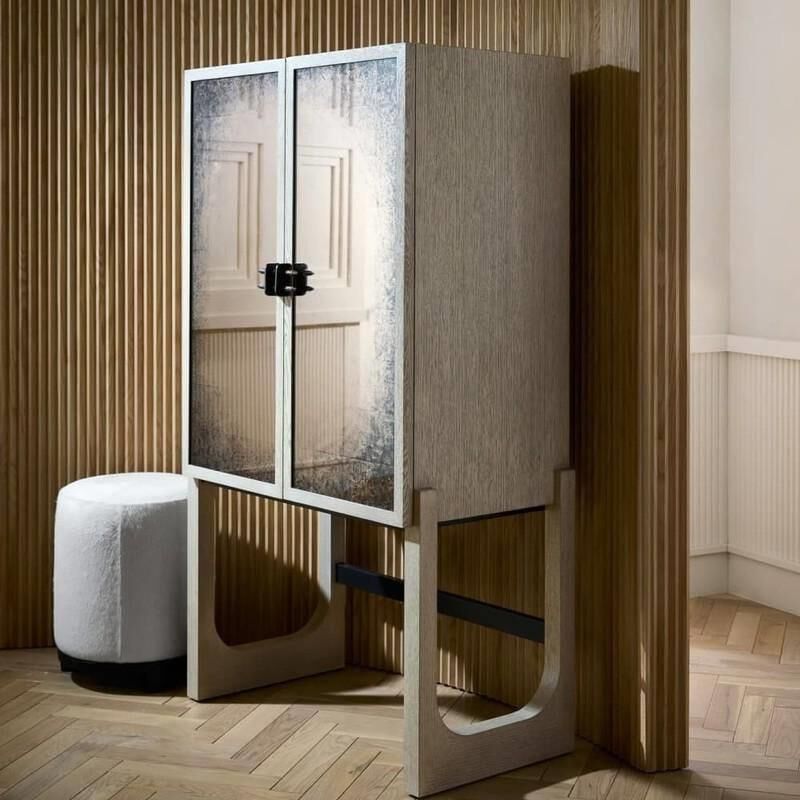 Shown in Antiqued Amber finish