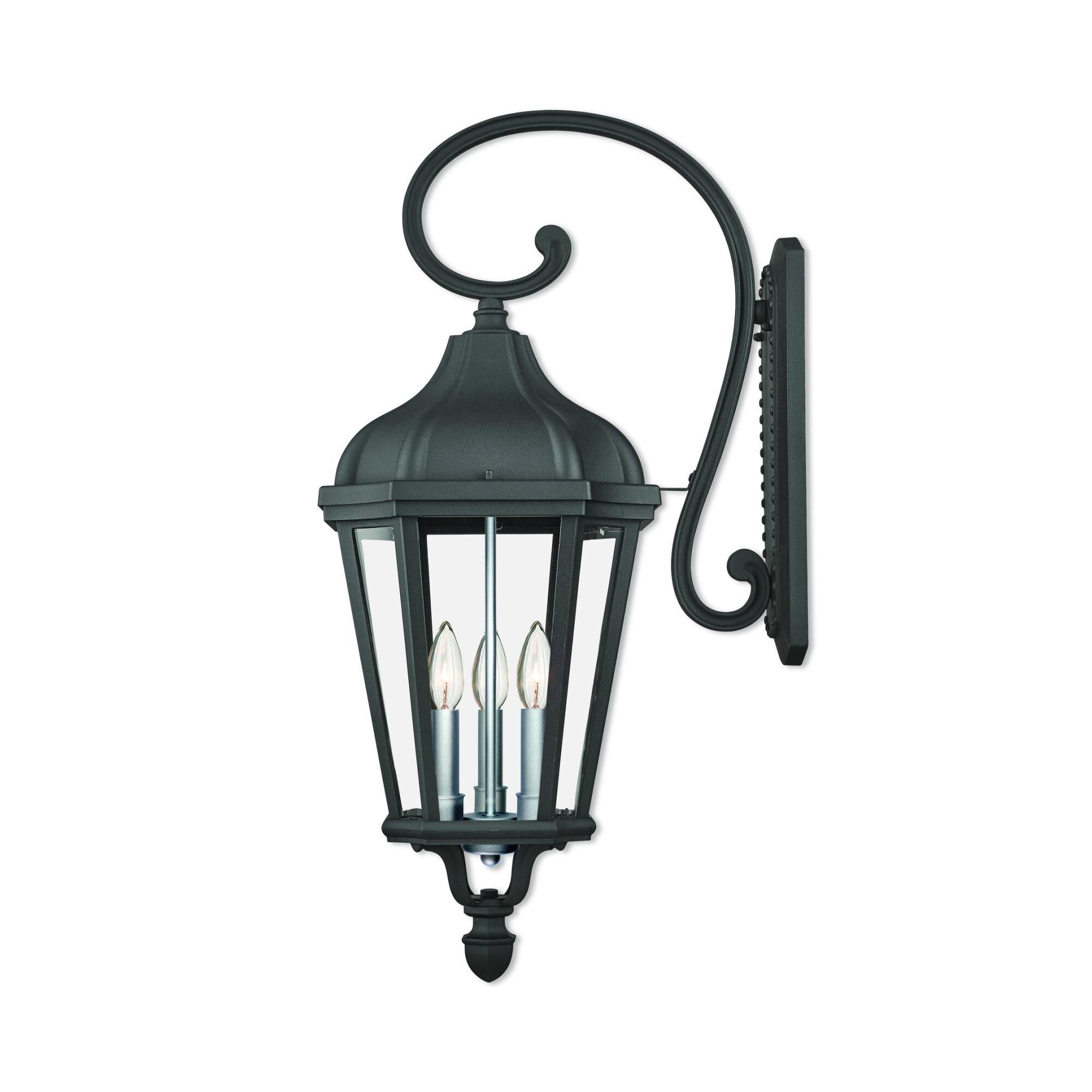 Shown in Textured Black finish and Clear glass