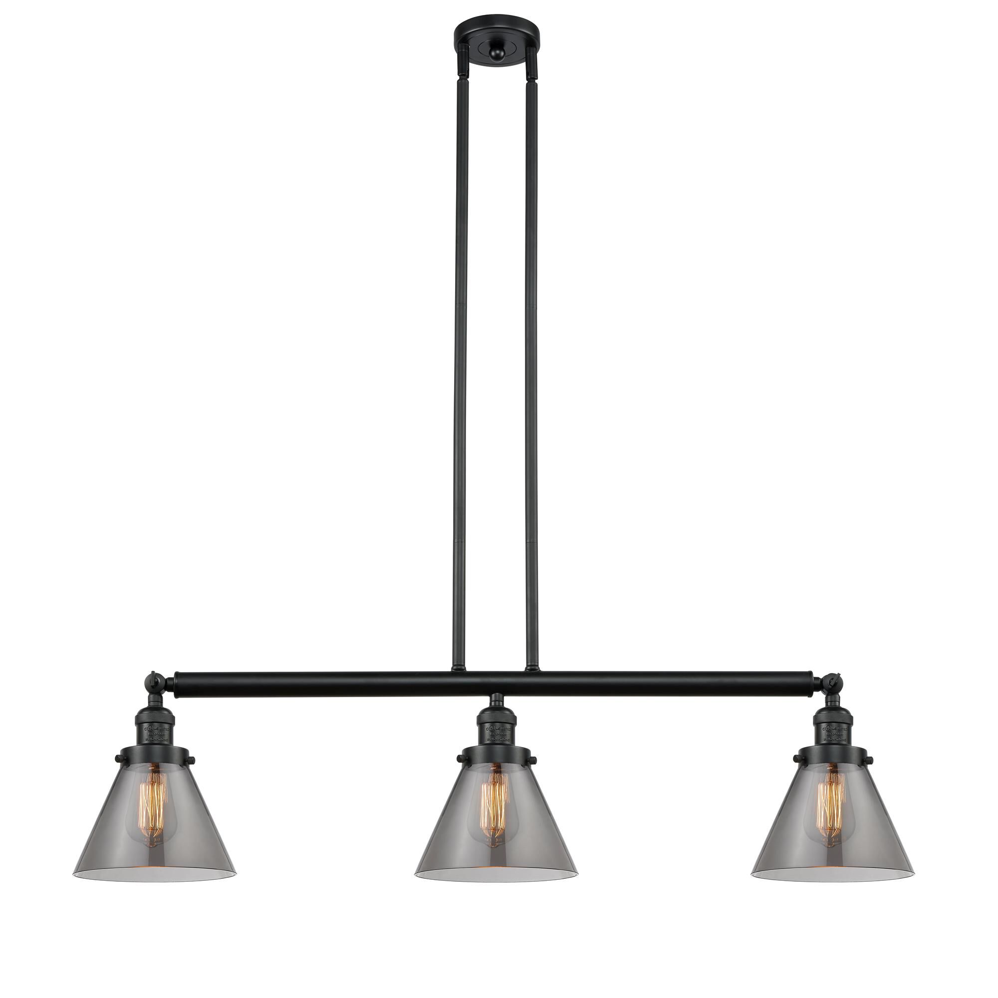 Shown in Matte Black finish and Smoked glass