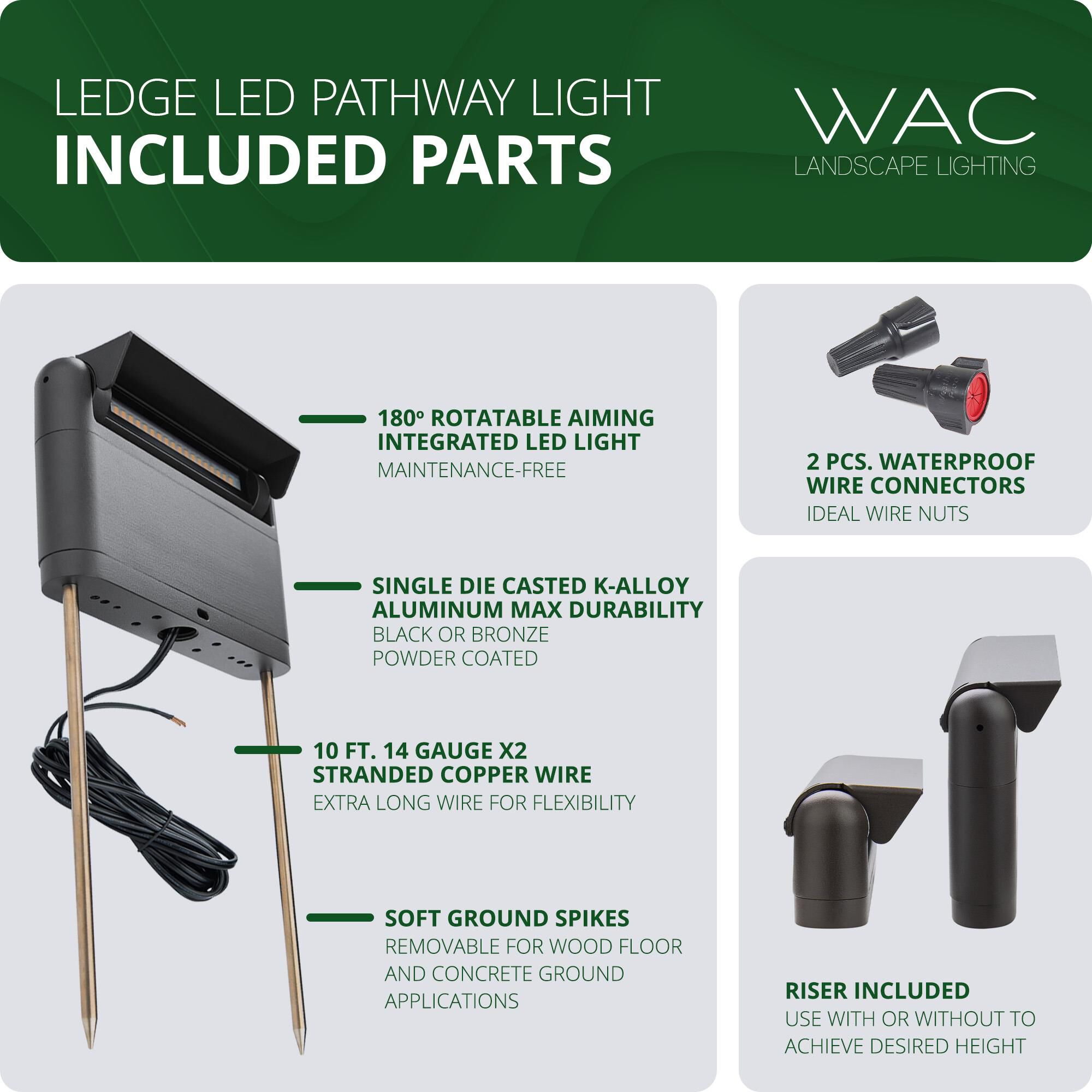 Linear 2 Inch Outdoor Wall Light by WAC Lighting