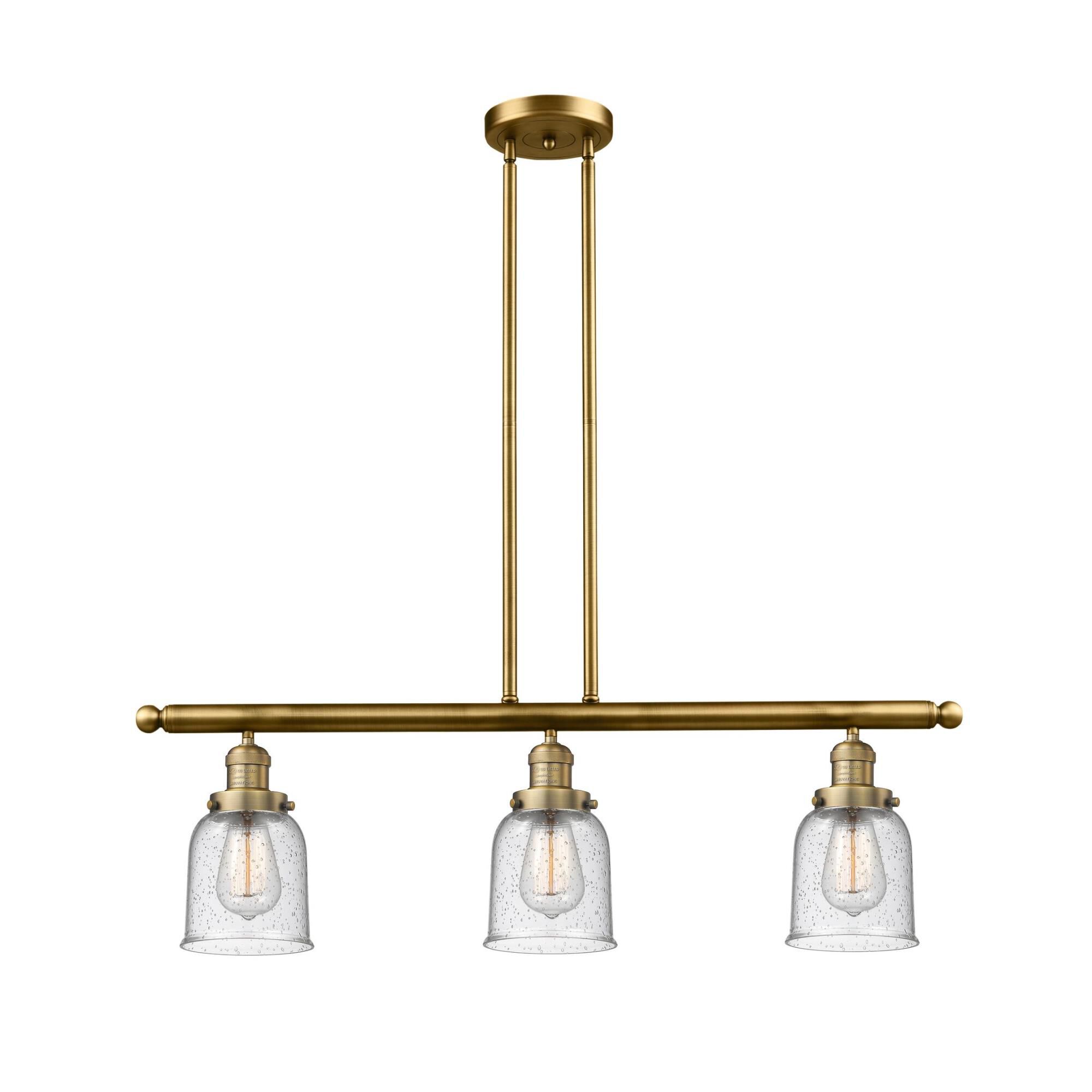 Bruno Marashlian Small Bell 36 Inch 3 Light Linear Suspension Light by Innovations Lighting