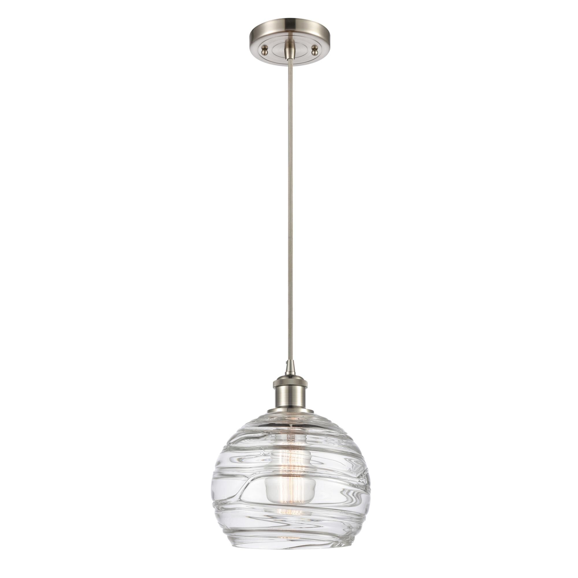 Bruno Marashlian Athens Deco Swirl 8 Inch Mini Pendant by Innovations Lighting