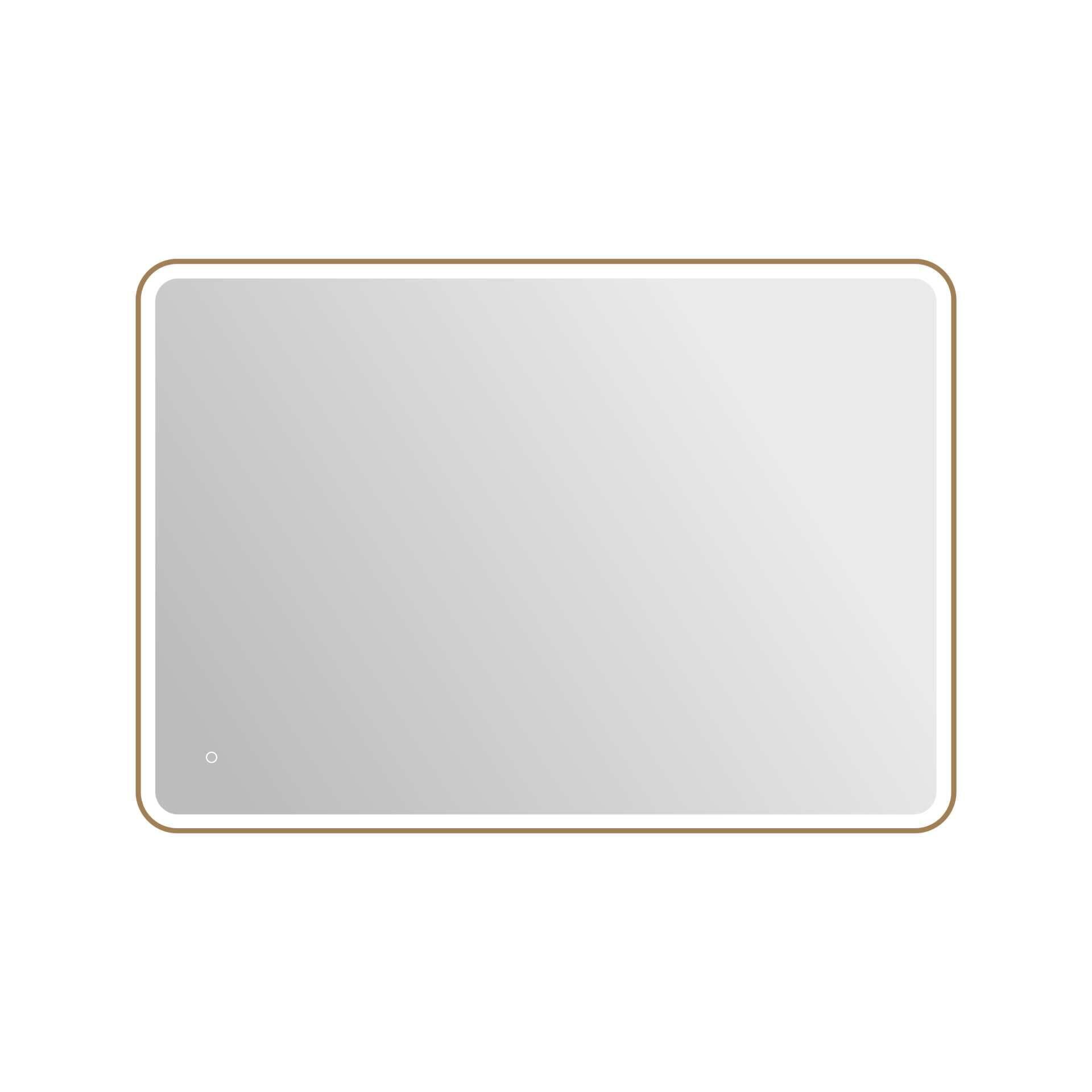 Harmoni 60 Inch Round LED Lighted Mirror by Elegant Decor