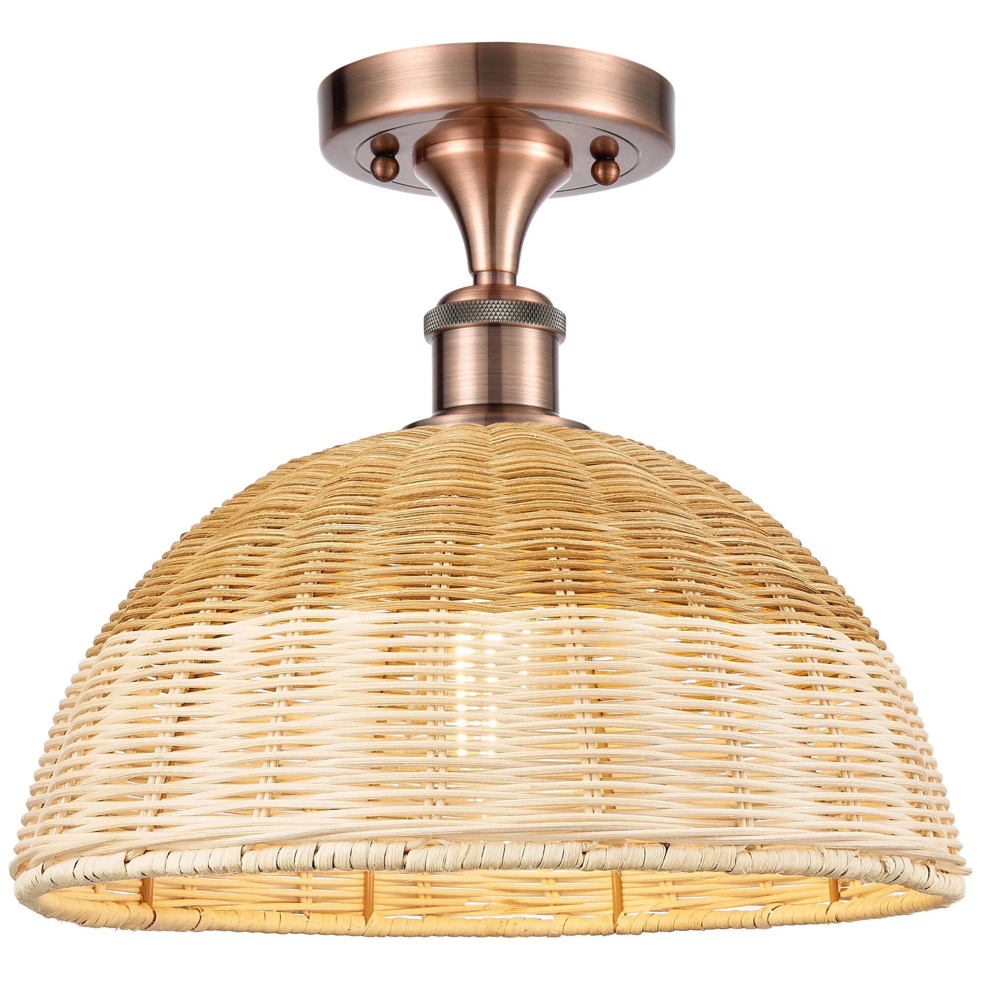 Bruno Marashlian Bristol Natural II Semi Flush Mount by Innovations Lighting