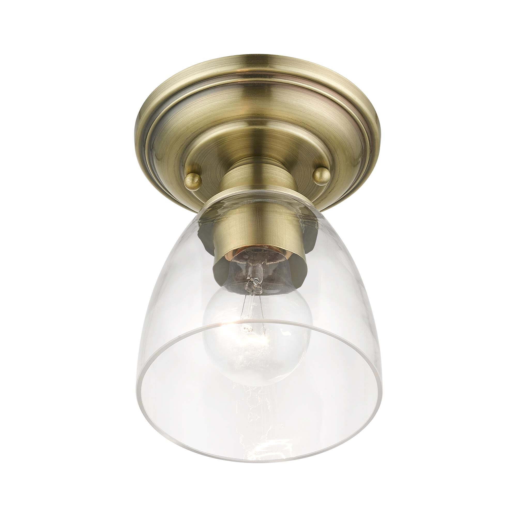 Montgomery 5 Inch 1 Light Semi Flush Mount by Livex Lighting