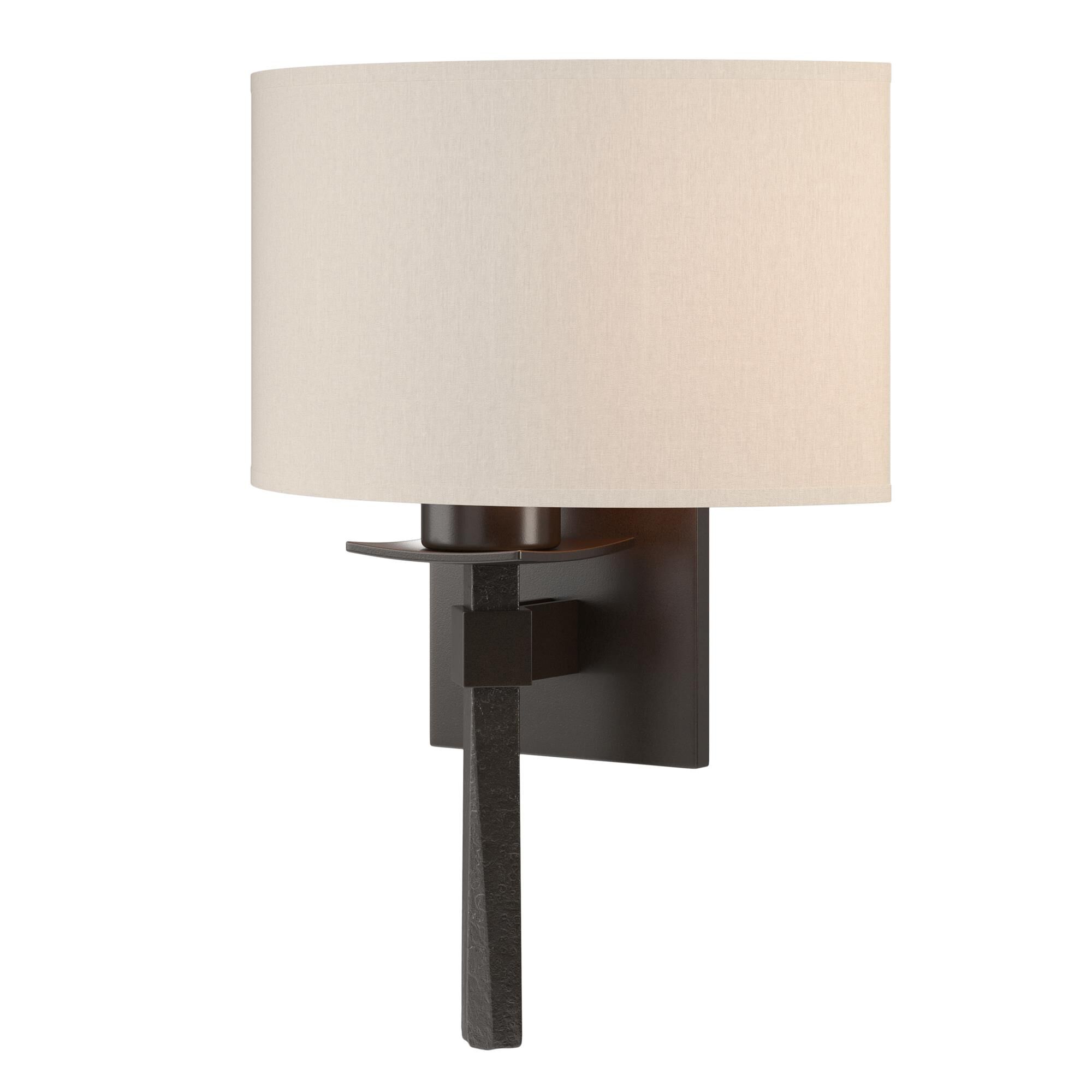 Shown in Oil Rubbed Bronze finish and Flax shade