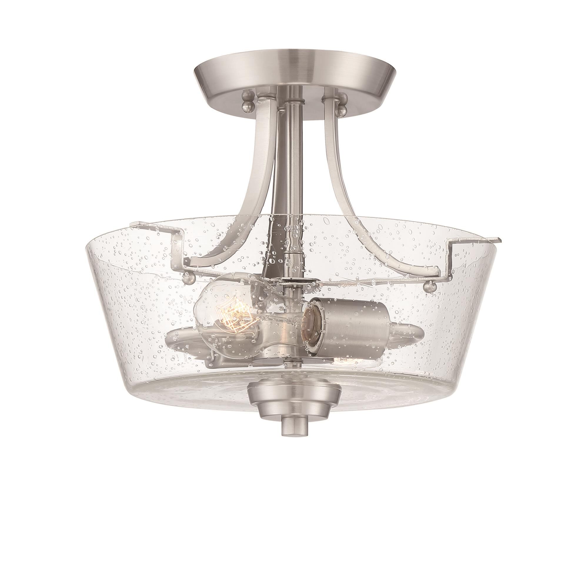 Grace 13 Inch 2 Light Semi Flush Mount by Craftmade